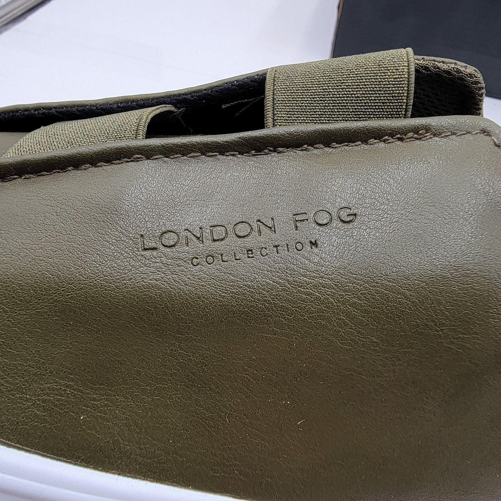 London Fog London Fog Mens Sz 10 Dark Olive Francis Memory Foam Slip On Size US 10 / EU 43 - 9 Thumbnail