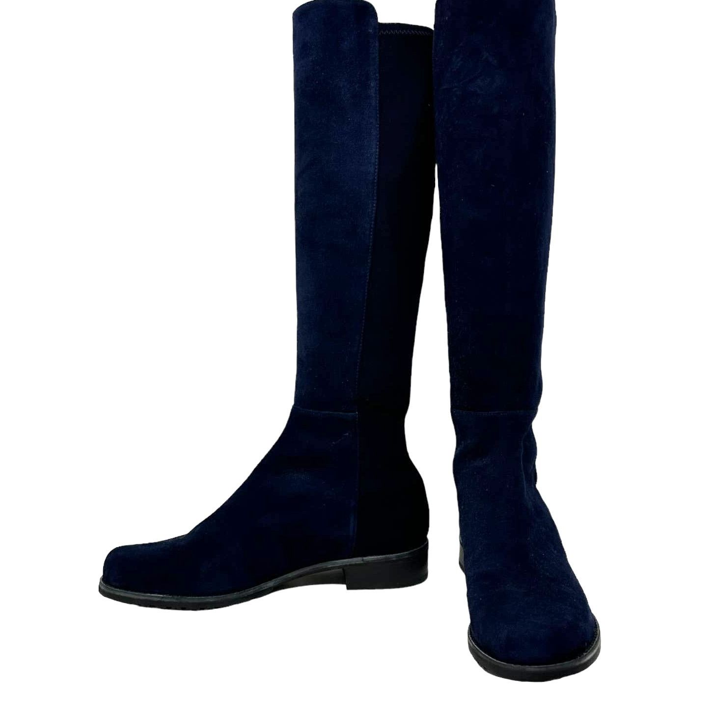 Stuart Weitzman Stuart Weitzman two tone leather knee length boots size 7M Size US 7 / IT 37 - 8 Thumbnail