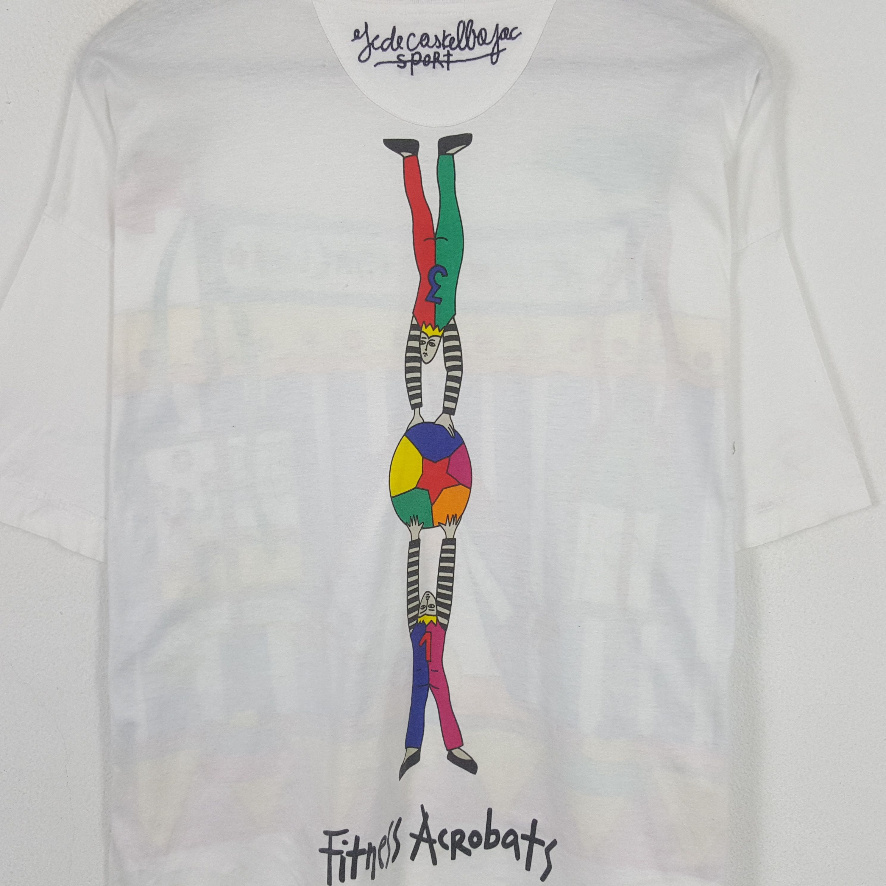 Vintage Vintage Castelbajac Sport Circus Fitness Club Tshirt Size US L / EU 52-54 / 3 - 4 Thumbnail