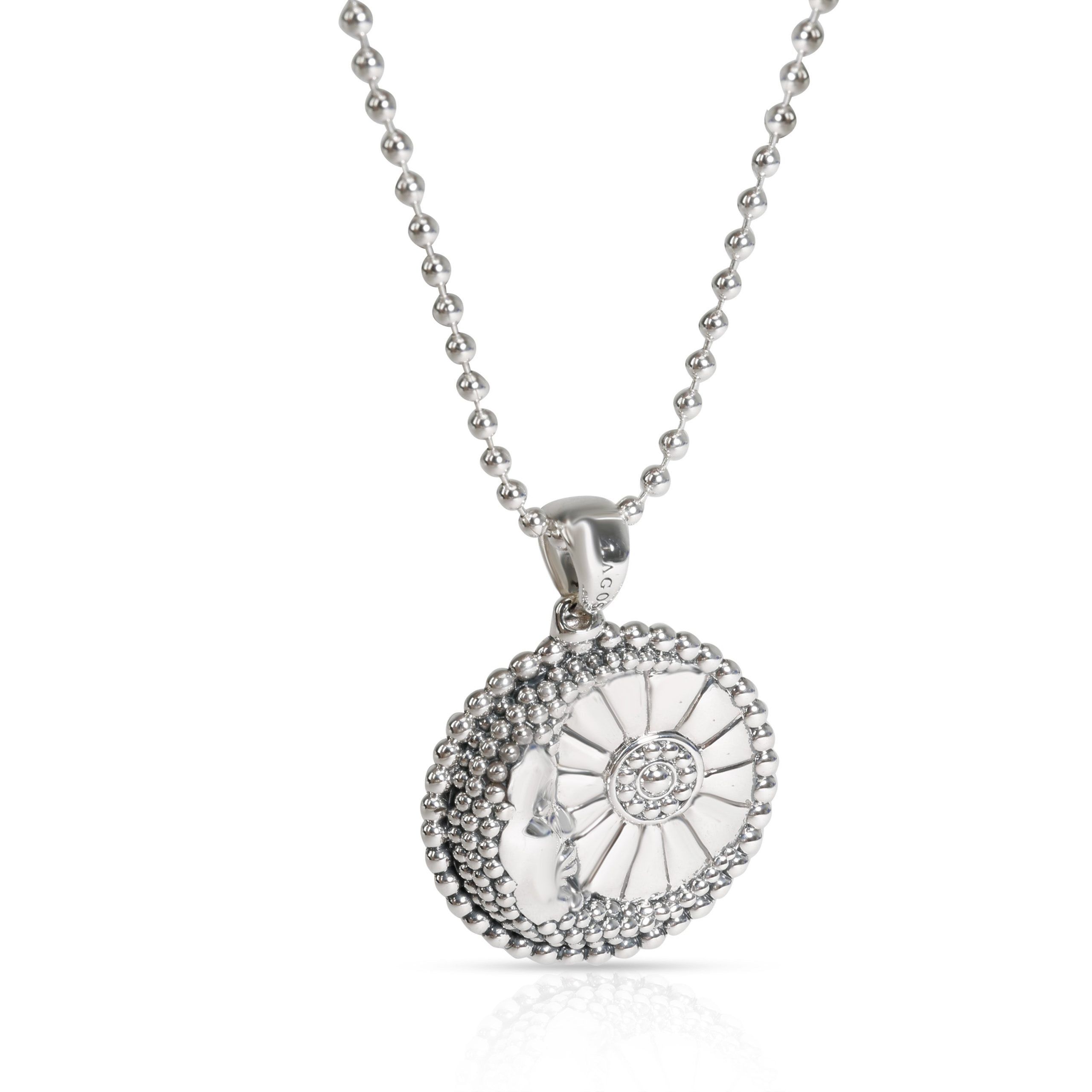 image of Tiffany Co Lagos Wonders Celestial Moon Necklace In Sterling Silver, Women's