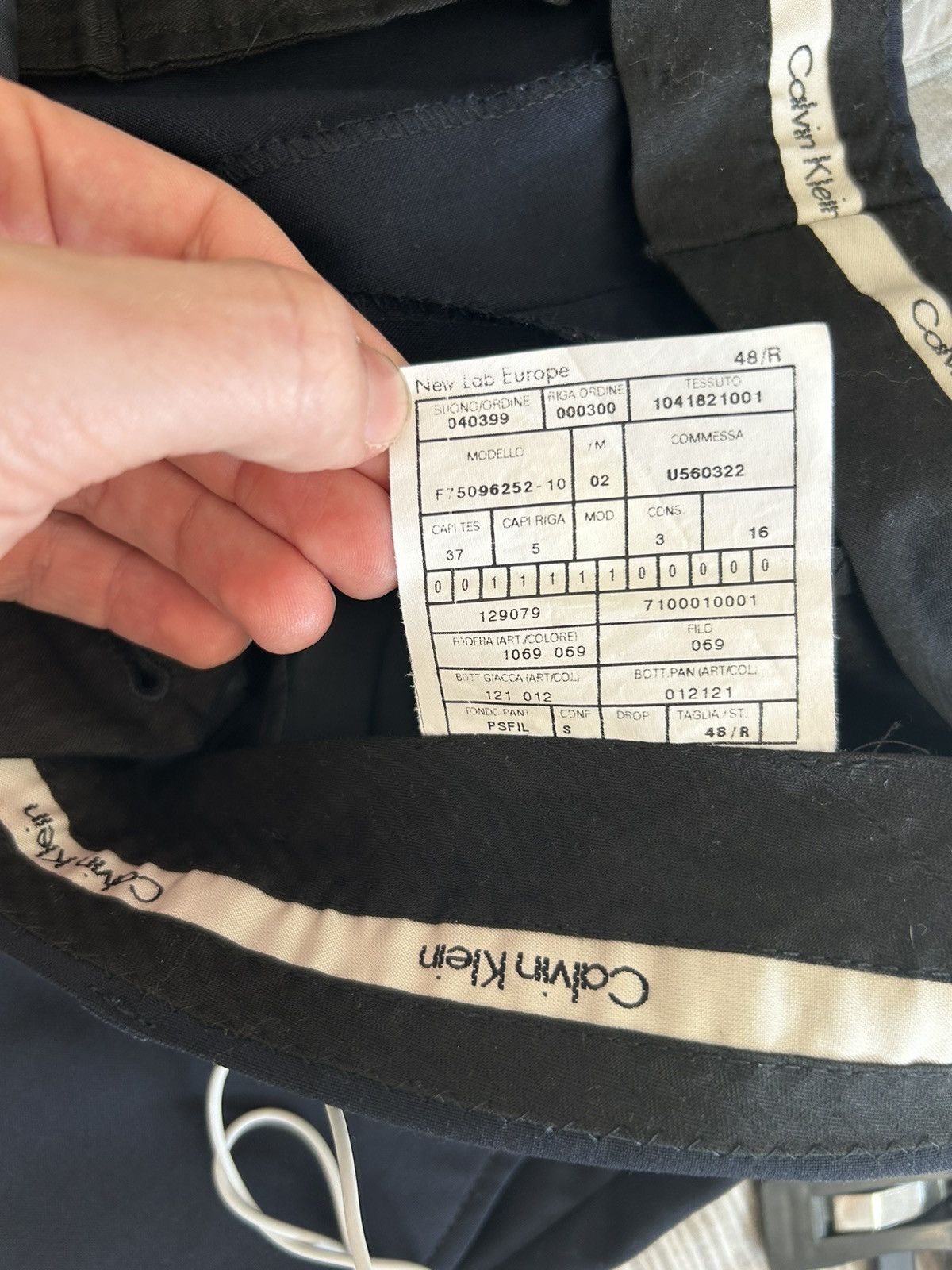 Calvin Klein 205W39NYC Calvin Klein Collection Suit Vintage Archive 1990s Size 48R - 8 Thumbnail