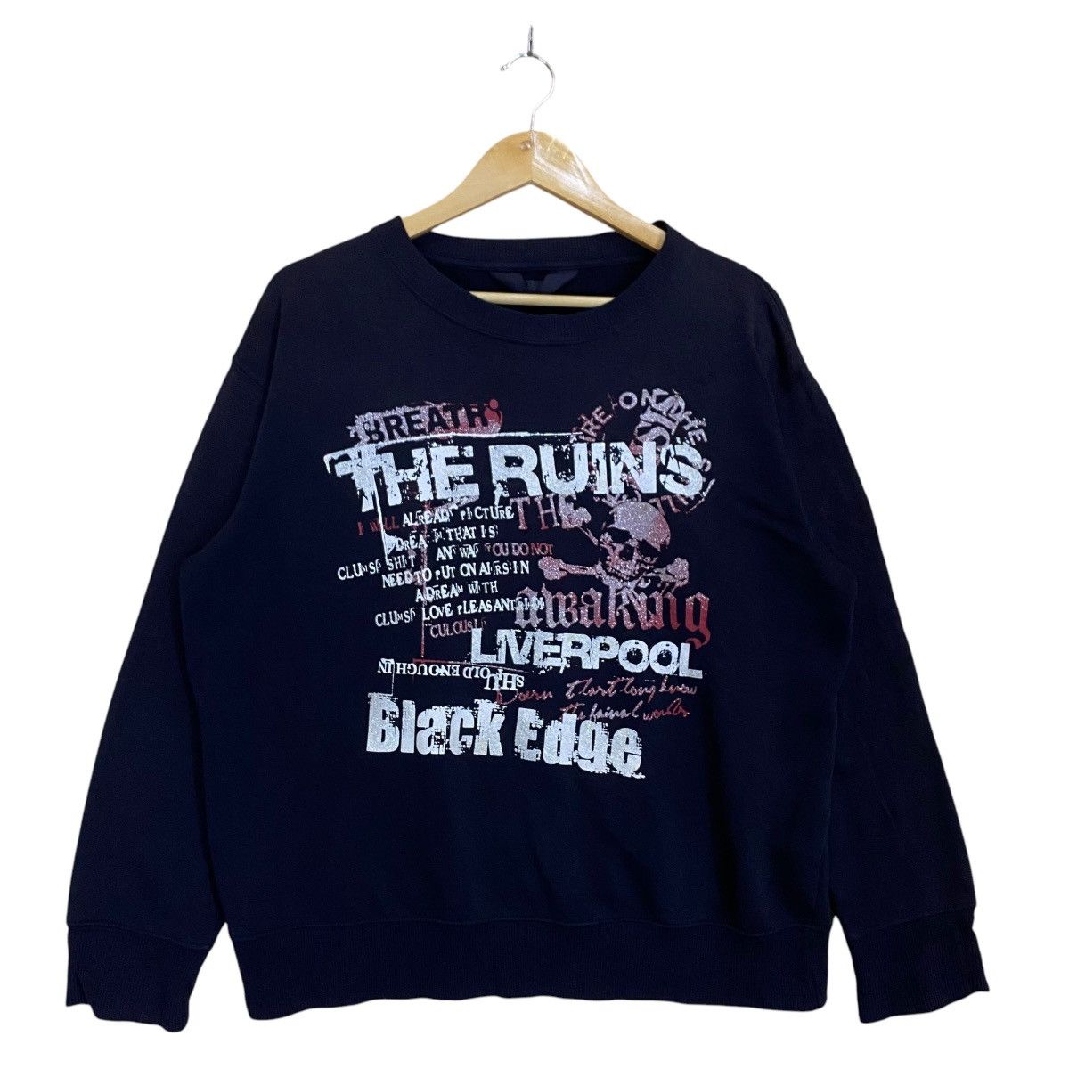 If Six Was Nine × Japanese Brand × Vintage The Run A Making Liverpool Black Edge Crewneck Sweatshirt Size US L / EU 52-54 / 3 - 1 Thumbnail