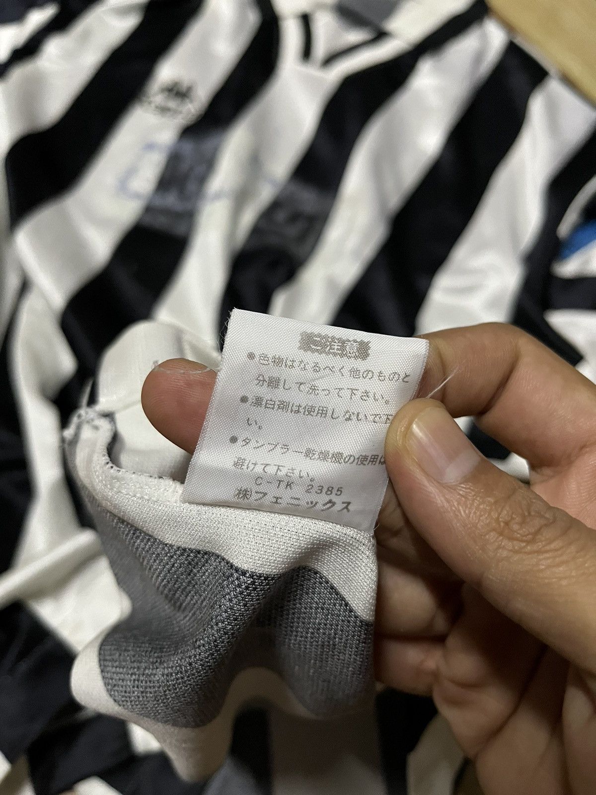 Kappa × Phenix RARE Vintage Kappa Bigmouth No 15 Jail Stripe Jersey 90s Size US L / EU 52-54 / 3 - 8 Thumbnail