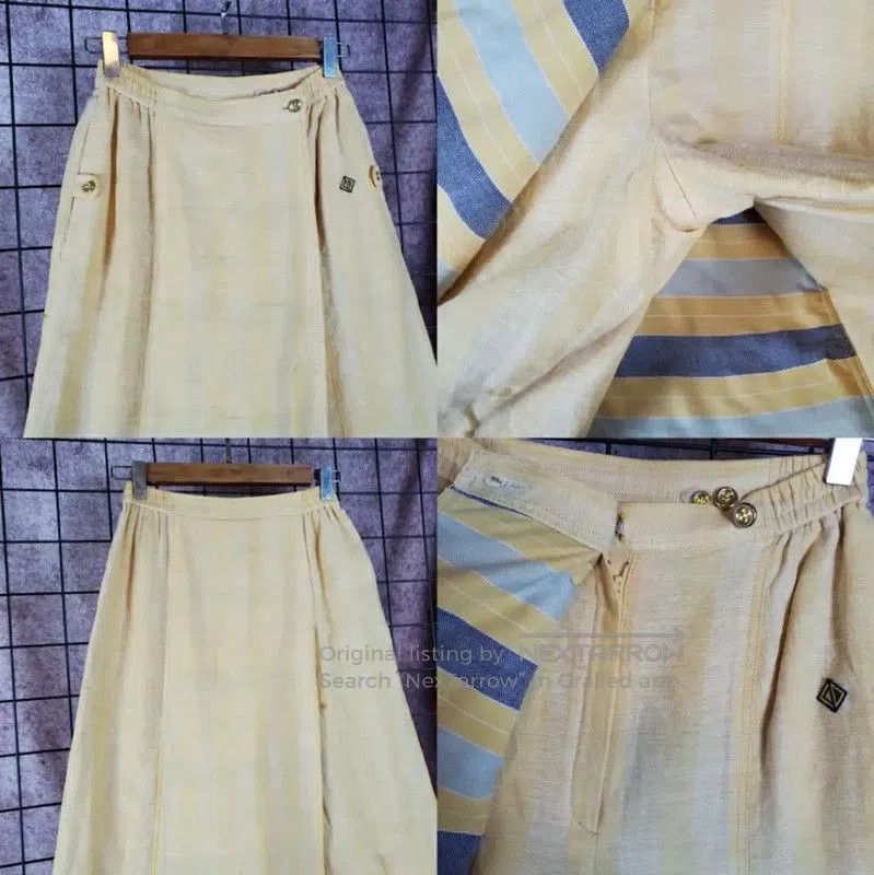 Dior Dior Summer Yellow Wool Blend Long Skirt . Size 23" - 8 Thumbnail