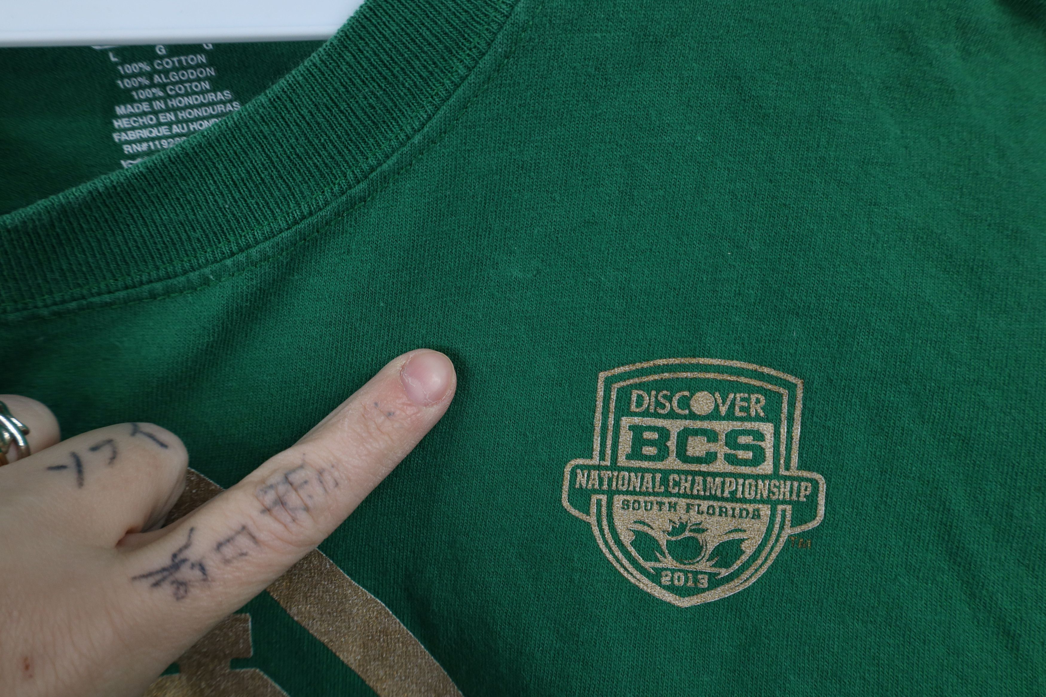 Adidas × Vintage Vintage Adidas Championship Notre Dame Football T-Shirt Size US L / EU 52-54 / 3 - 6 Thumbnail