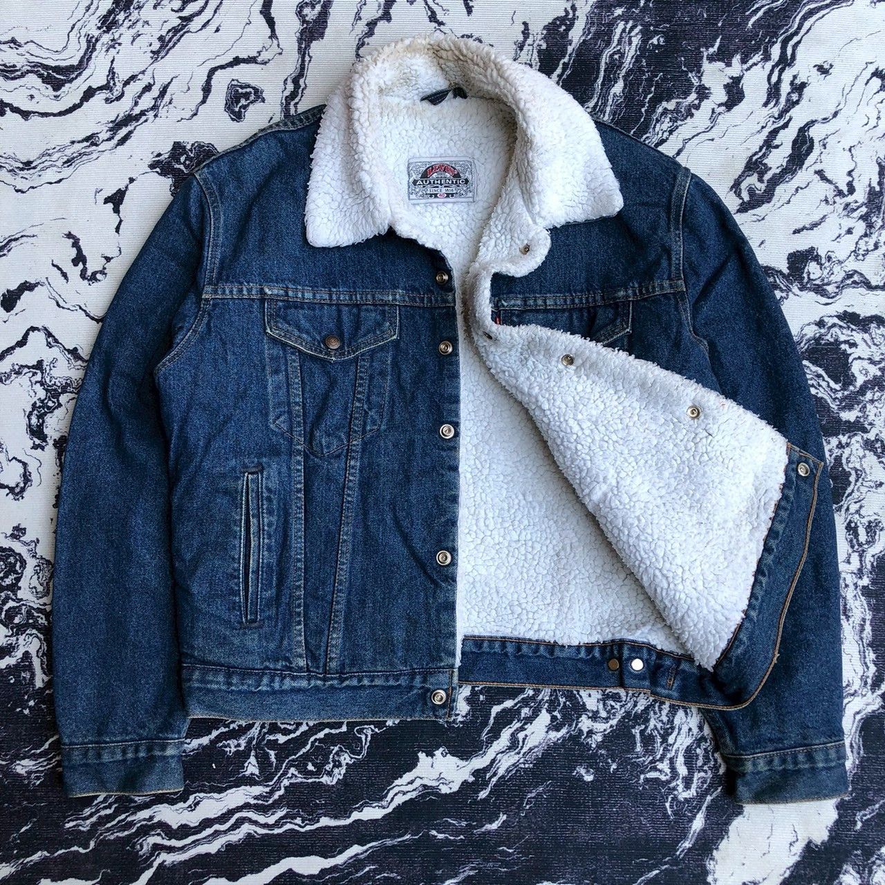 Vintage Levi's Authentic Sherpa-Lined Denim Trucker Jackets
