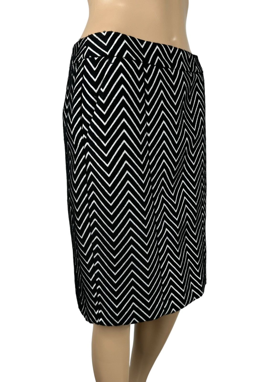 MAX&Co. Max&Co Pencil Skirt Zigzag Striped Wool-Polyester size US4 Size 27" / US 4 / IT 40 - 4 Thumbnail
