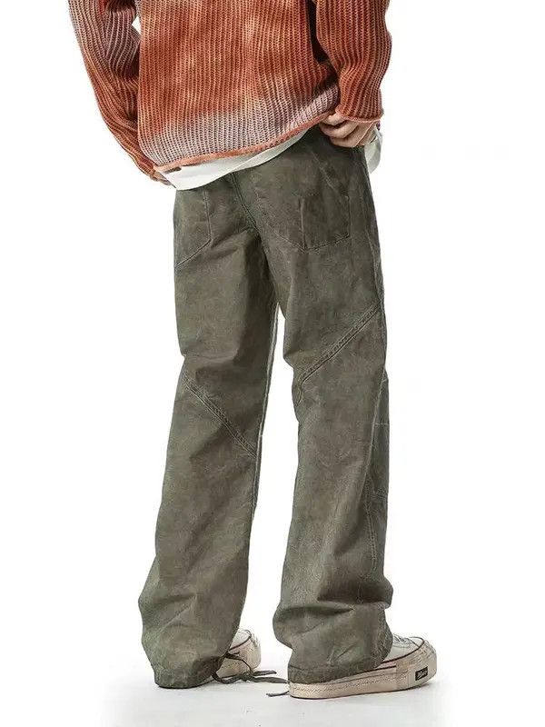Japanese Brand Vintage Street Washed Casual Loose Aged Workwear Jeans Size US 30 / EU 46 - 5 Thumbnail