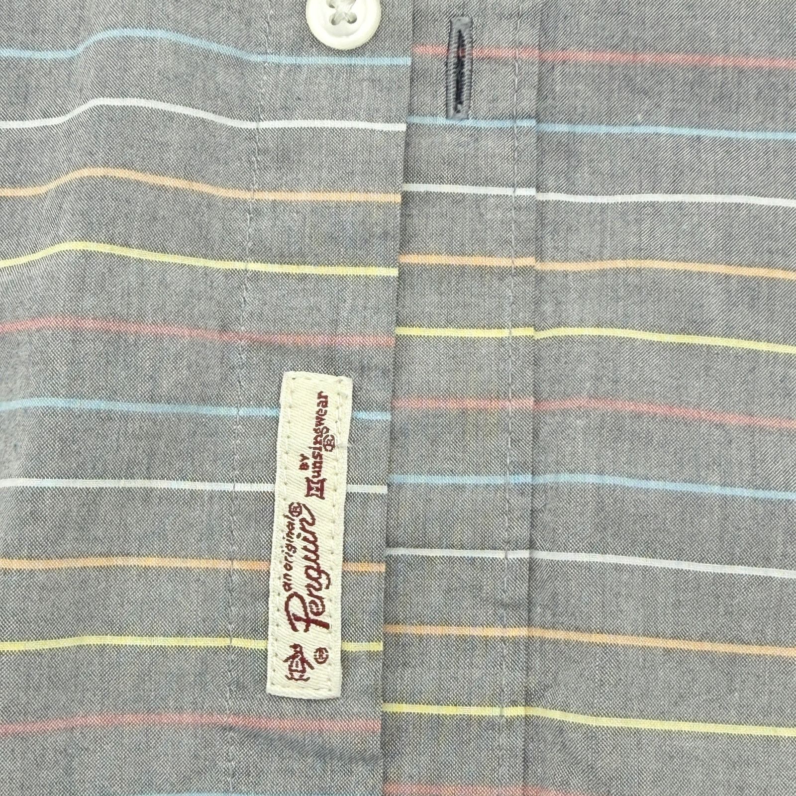 Original Penguin Original Penguin Heritage Slim Fit Striped Button Down Size US M / EU 48-50 / 2 - 2 Thumbnail