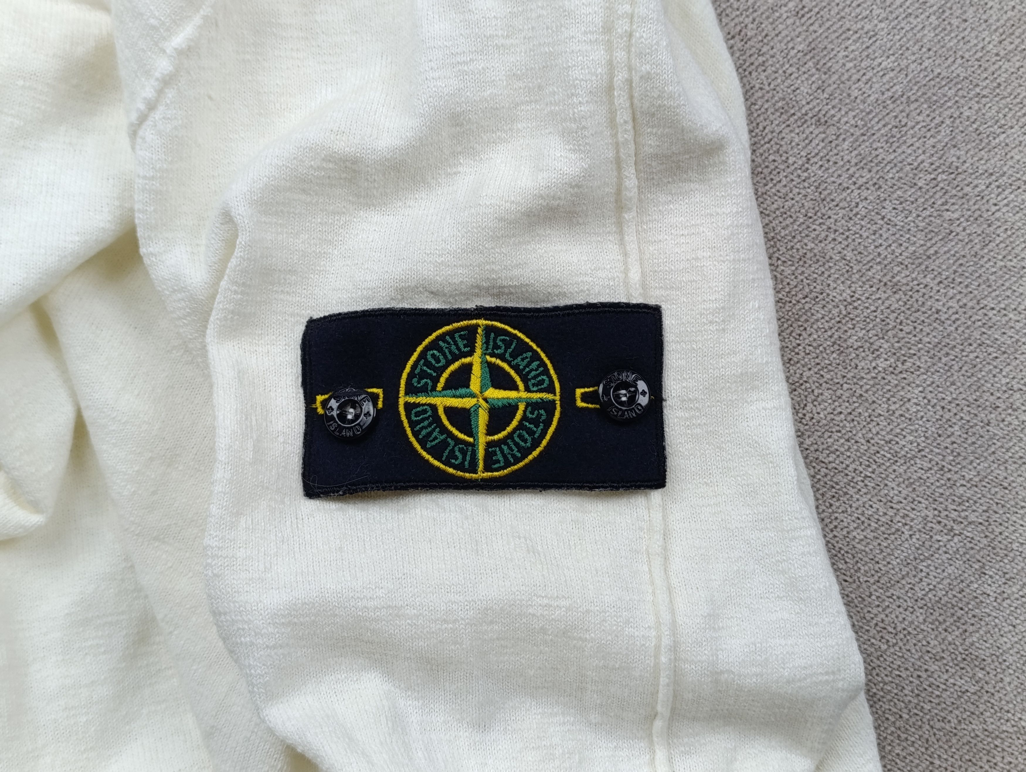 Stone Island Vintage Stone Island Archive Henley Sweater Knit Ivory XXL Size US XXL / EU 58 / 5 - 13 Thumbnail