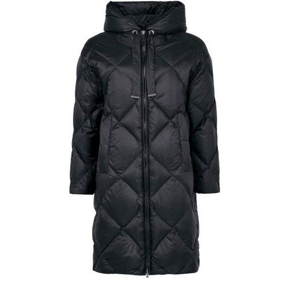Max Mara MAX MARA Trefe Hooded Puffer Black Quilted Jacket New & Auth Size XS / US 0-2 / IT 36-38 - 1 Thumbnail