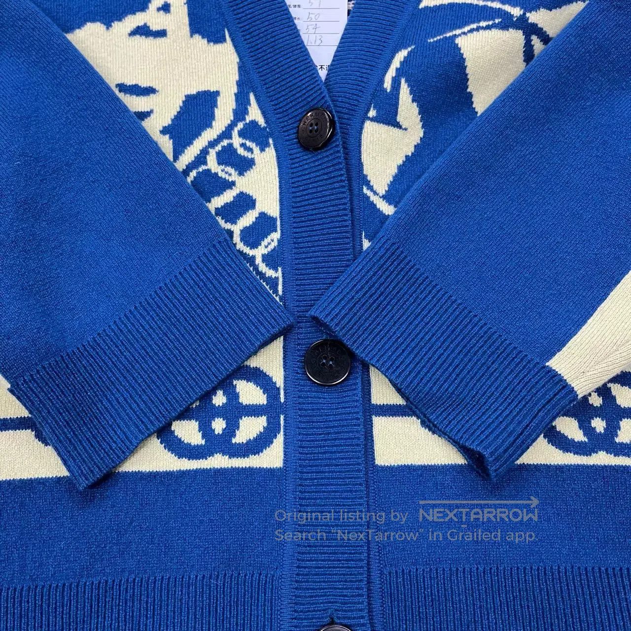 Hermes Hermes Blue War Horse Cardigan. Size US XS / EU 42 / 0 - 6 Thumbnail