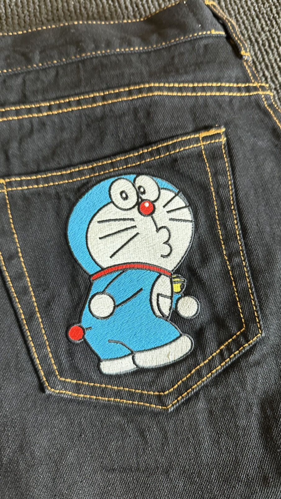 Palace Palace x Doraemon P90 jean (black stone wash) (32