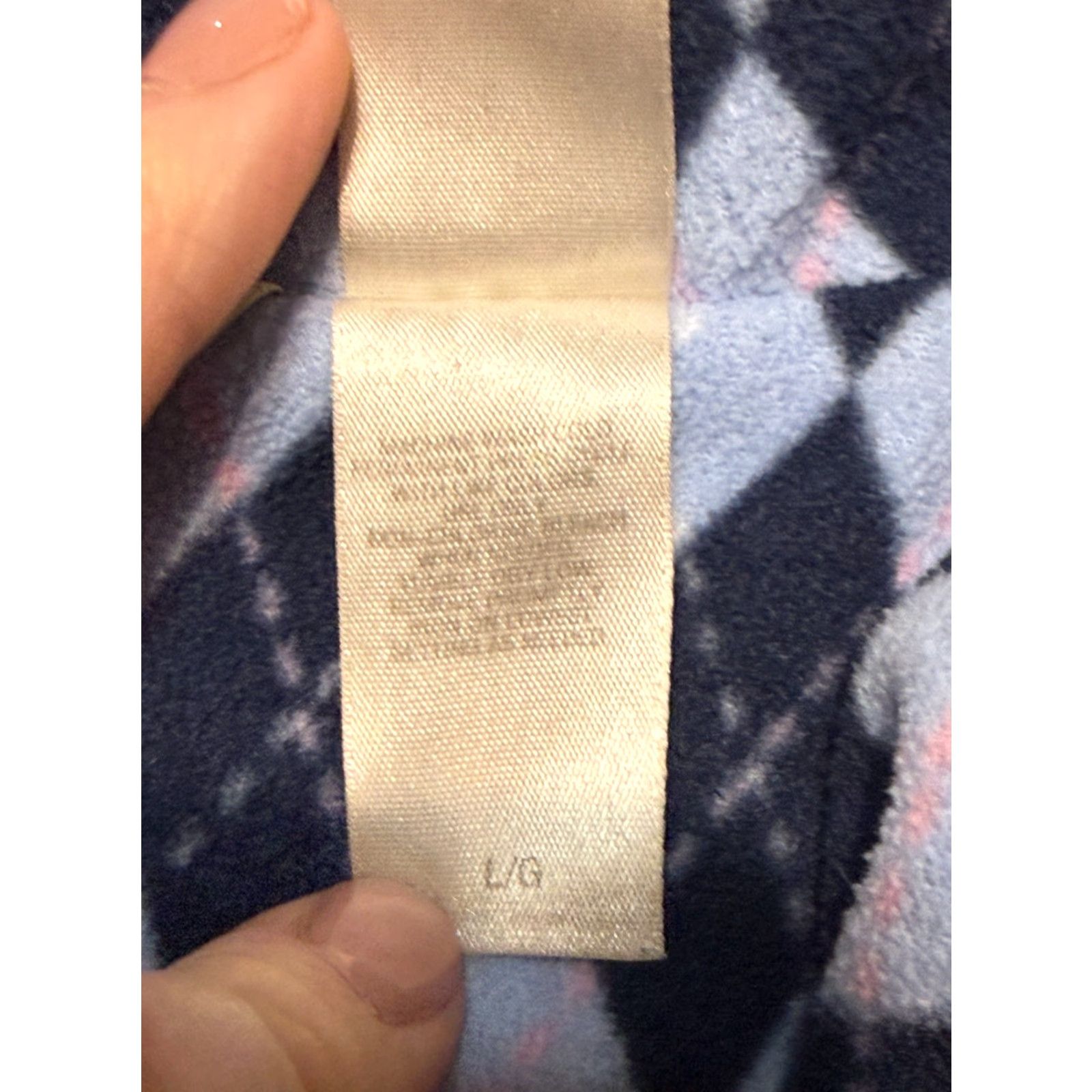 Vintage Adonnna Shirt Women's Large Blue White Pink Button Up Sleepwear Pajama Top Size L / US 10 / IT 46 - 7 Thumbnail
