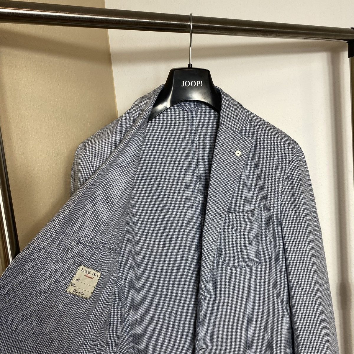 L.B.M. 1911 Linen & Nylon Blazef L.B.M 1911 blau mens Size 48R - 10 Thumbnail