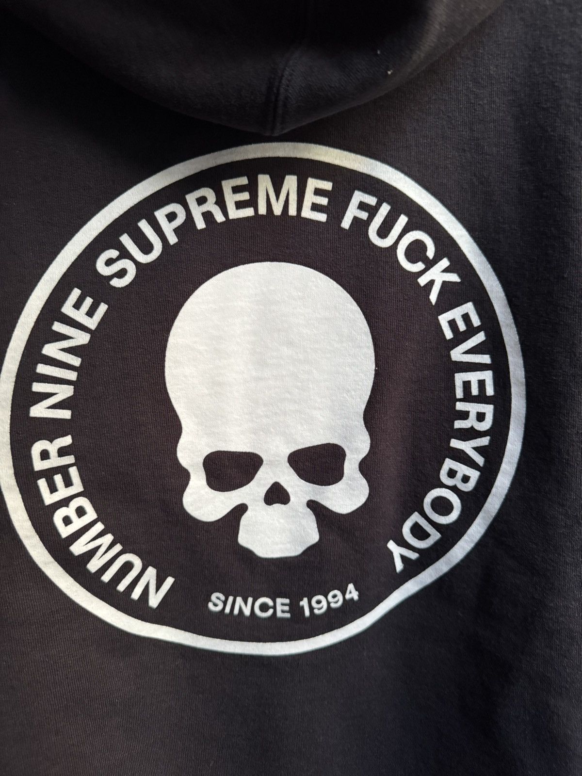 Number (N)ine × Supreme Supreme Number (N)ine Hoodie Black Size US XL / EU 56 / 4 - 2 Thumbnail