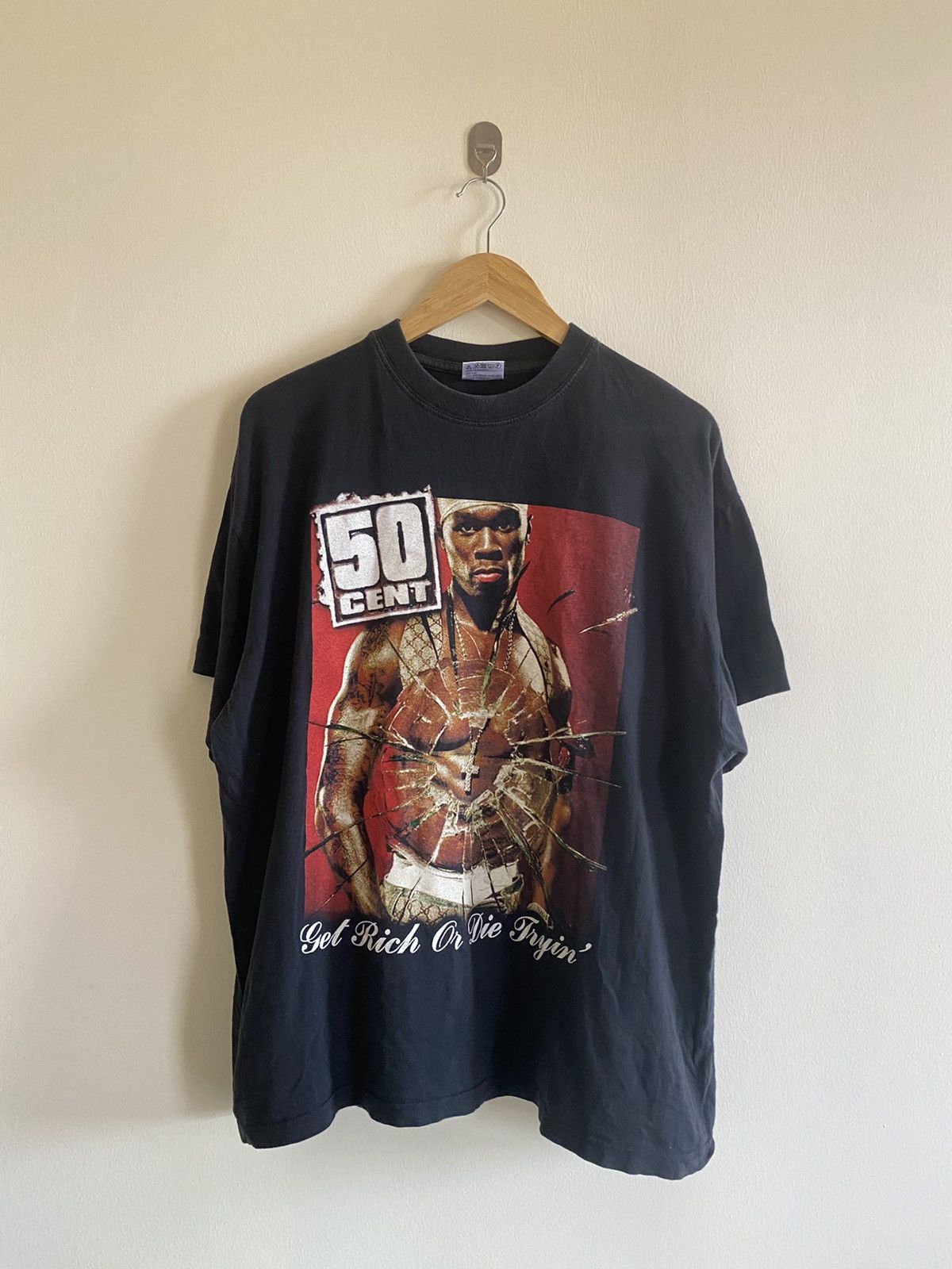 50 Cent Vintage 50CENT GET RICH OR DIE TRYIN 2005 Size US XL / EU 56 / 4 - 1 Thumbnail