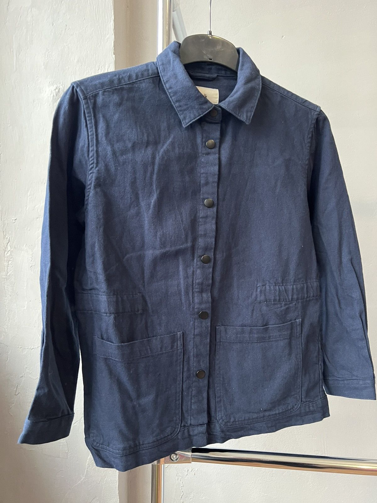 Folk FOLK DESIGN LINE COTTON NAVY BUTTON SHIRT SIZE S Size US S / EU 44-46 / 1 - 4 Thumbnail