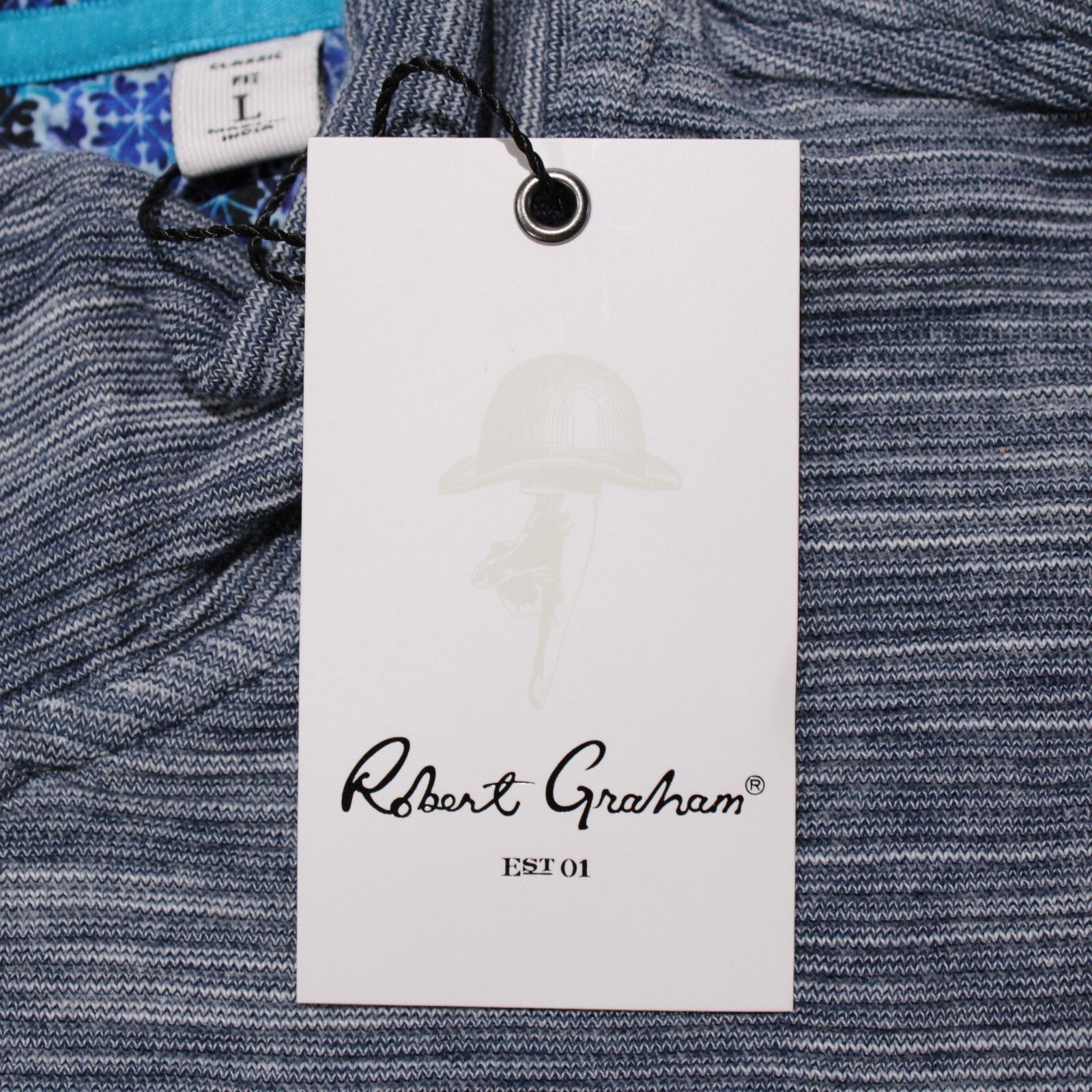 Robert Graham Robert Graham Sweater Size US L in Blue Size US L / EU 52-54 / 3 - 2 Thumbnail
