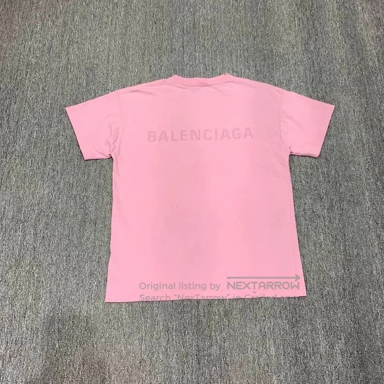 Balenciaga Balenciaga Pink Embroidered Logo T-shirt. Size US S / EU 44-46 / 1 - 2 Thumbnail