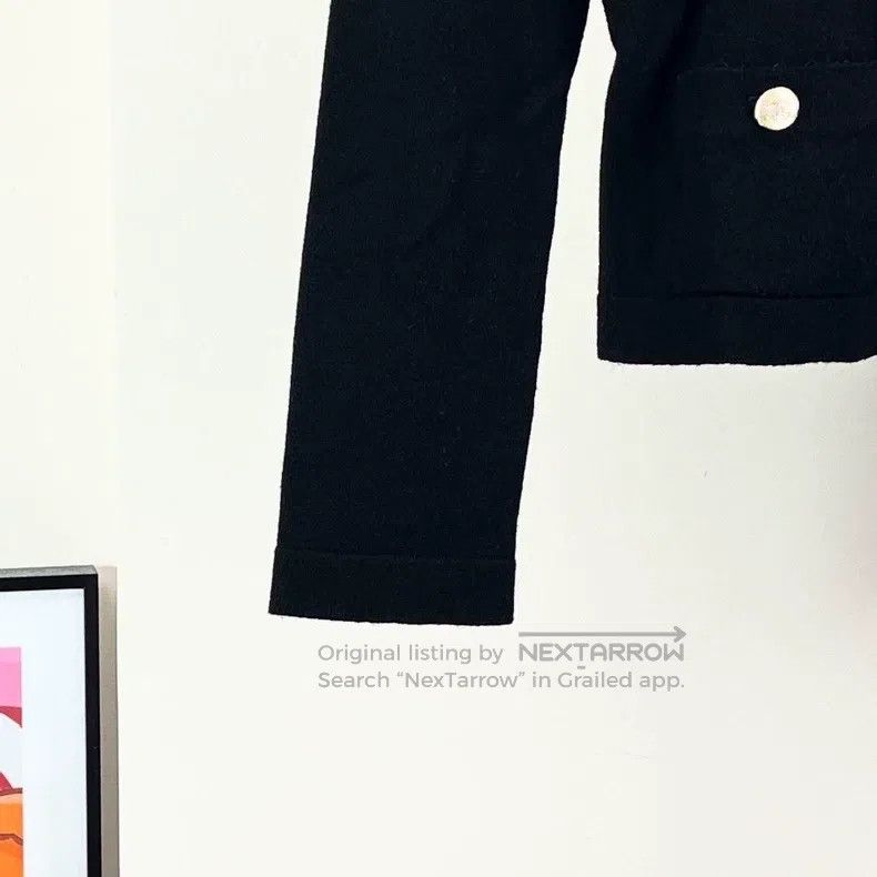 Chanel Chanel 22S black and white knitted stitching cardigan coat Size XS / US 0-2 / IT 36-38 - 4 Thumbnail