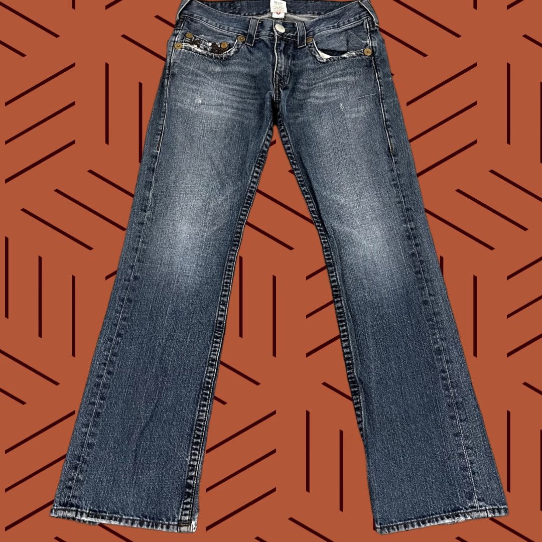 True Religion VINTAGE No, True Religion Jeans Mens 32 x 33 Bobby Distressed Denim Hip Hop 90s Mens Jeans Blue 32x33 Size US 32 / EU 48 - 1 Thumbnail