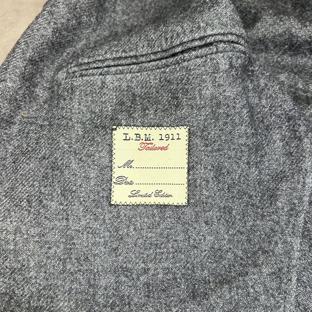 L.B.M. 1911 L.B.M.1911 Men’s Tailored Blazer Wool Gray/Blue Size:54R Size 54R - 6 Thumbnail