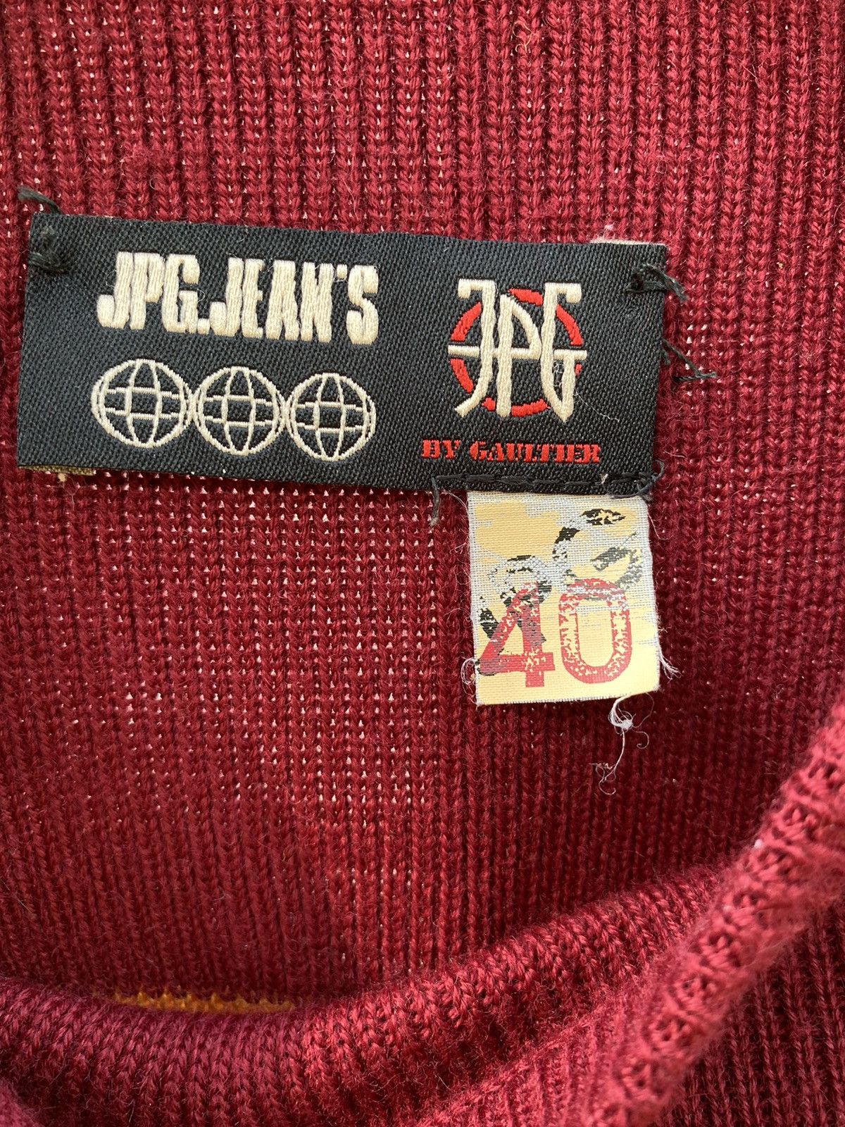 Jean Paul Gaultier Jean Paul Gaultier stripe/logo knitted sweater Size M / US 6-8 / IT 42-44 - 8 Thumbnail