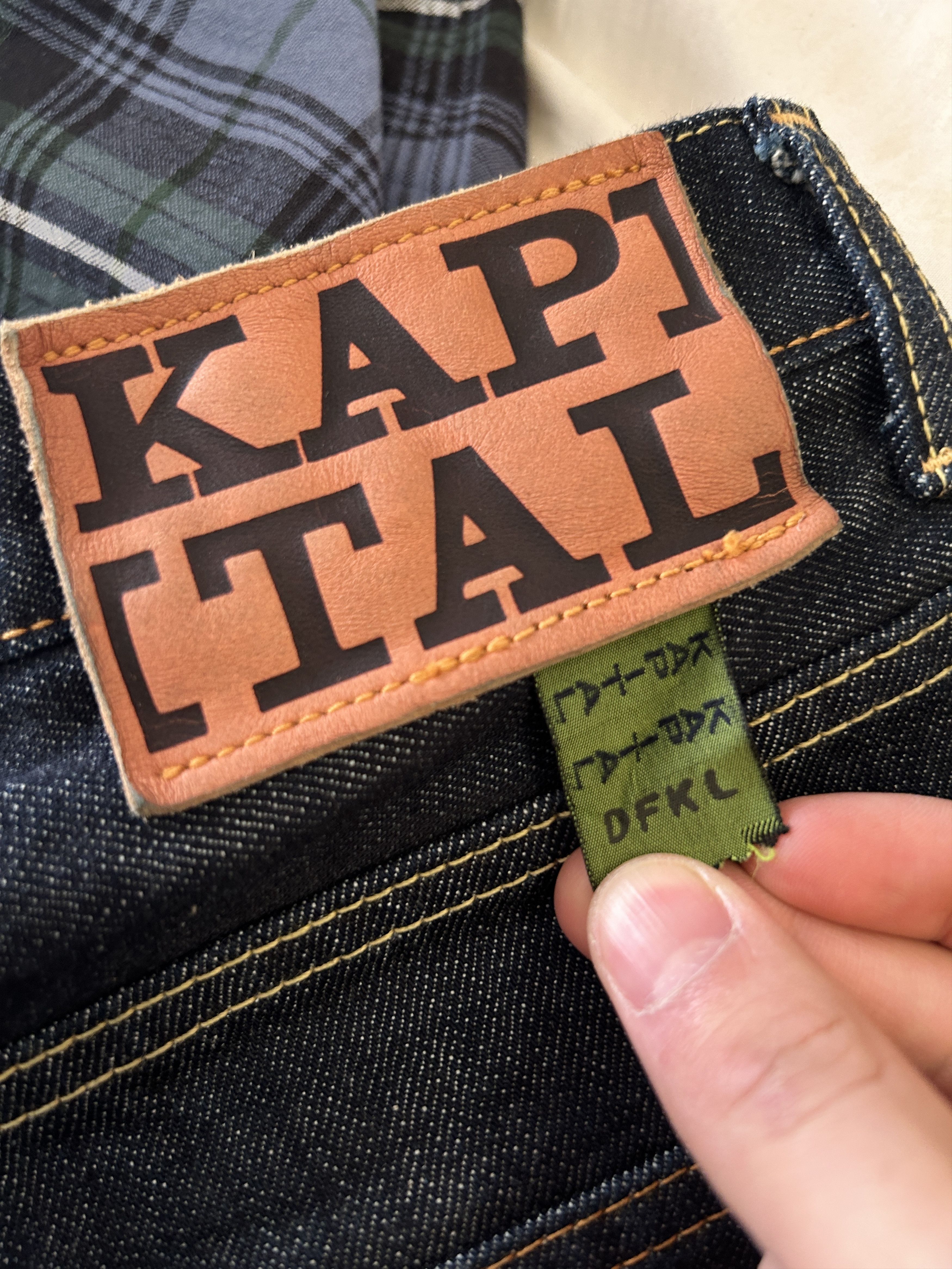 Kapital kapital Kountry raw denim jeans selvedge Size 32 Blue Size US 32 / EU 48 - 3 Thumbnail