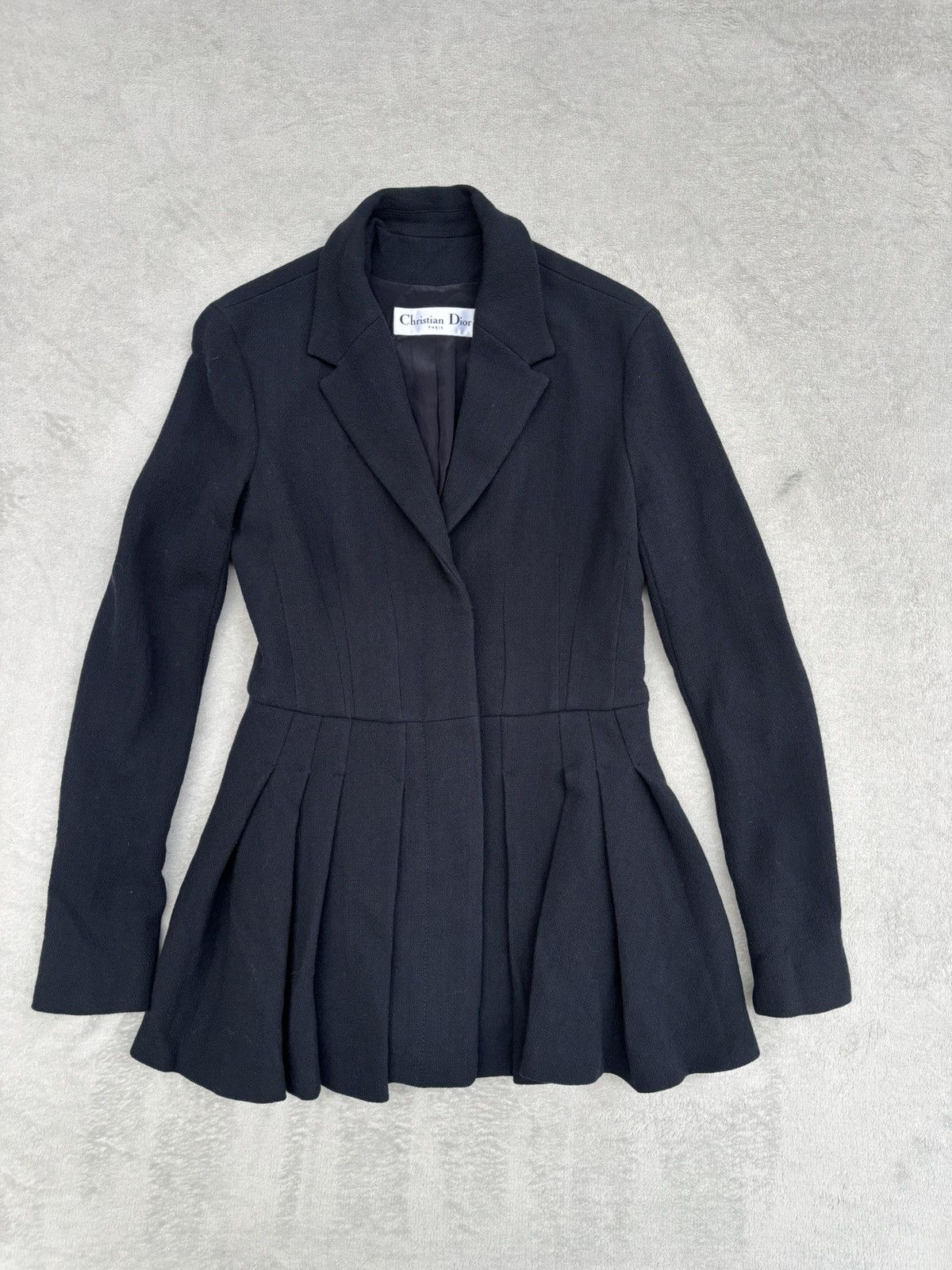 Dior Resort 2016 Dior by Raf Simons Pleated Peplum Jacket Size M / US 6-8 / IT 42-44 - 8 Thumbnail