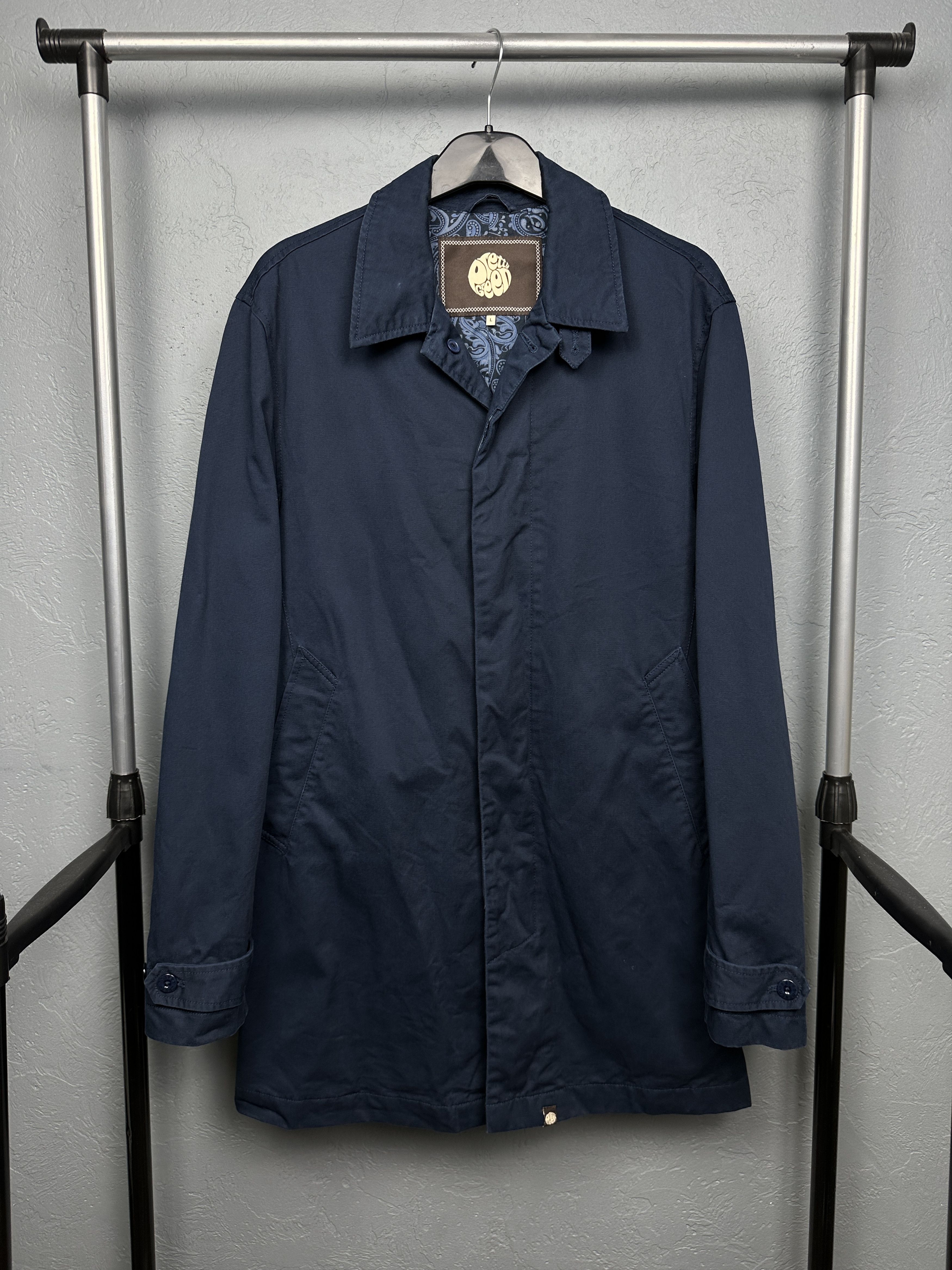 Pretty Green Pretty Green Mens Trench Coat Jacket Size US L / EU 52-54 / 3 - 1 Thumbnail
