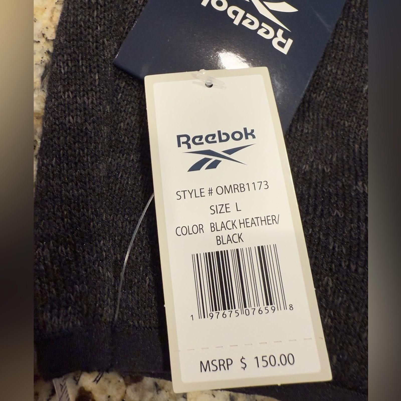 Reebok Reebok Black Heather light fleece lined zip hoodie jacket LG Size US L / EU 52-54 / 3 - 5 Thumbnail