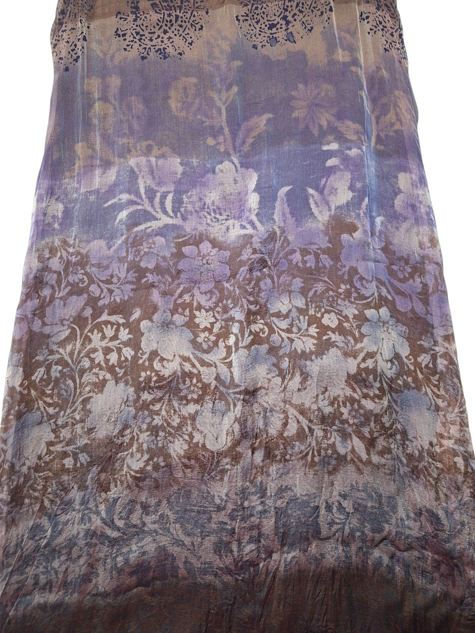 Max Mara Vintage MAX MARA Pura Seta Silk Midi Dress Floral Size S / US 4 / IT 40 - 6 Thumbnail