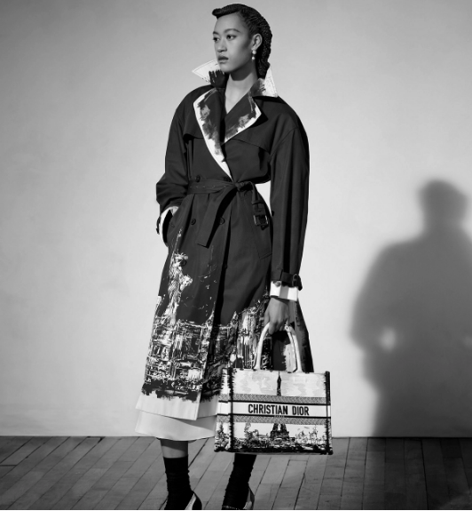 Dior o1w1db10525 M1296Z Size : OS / Tote Bag in White/Black Size ONE SIZE - 6 Thumbnail