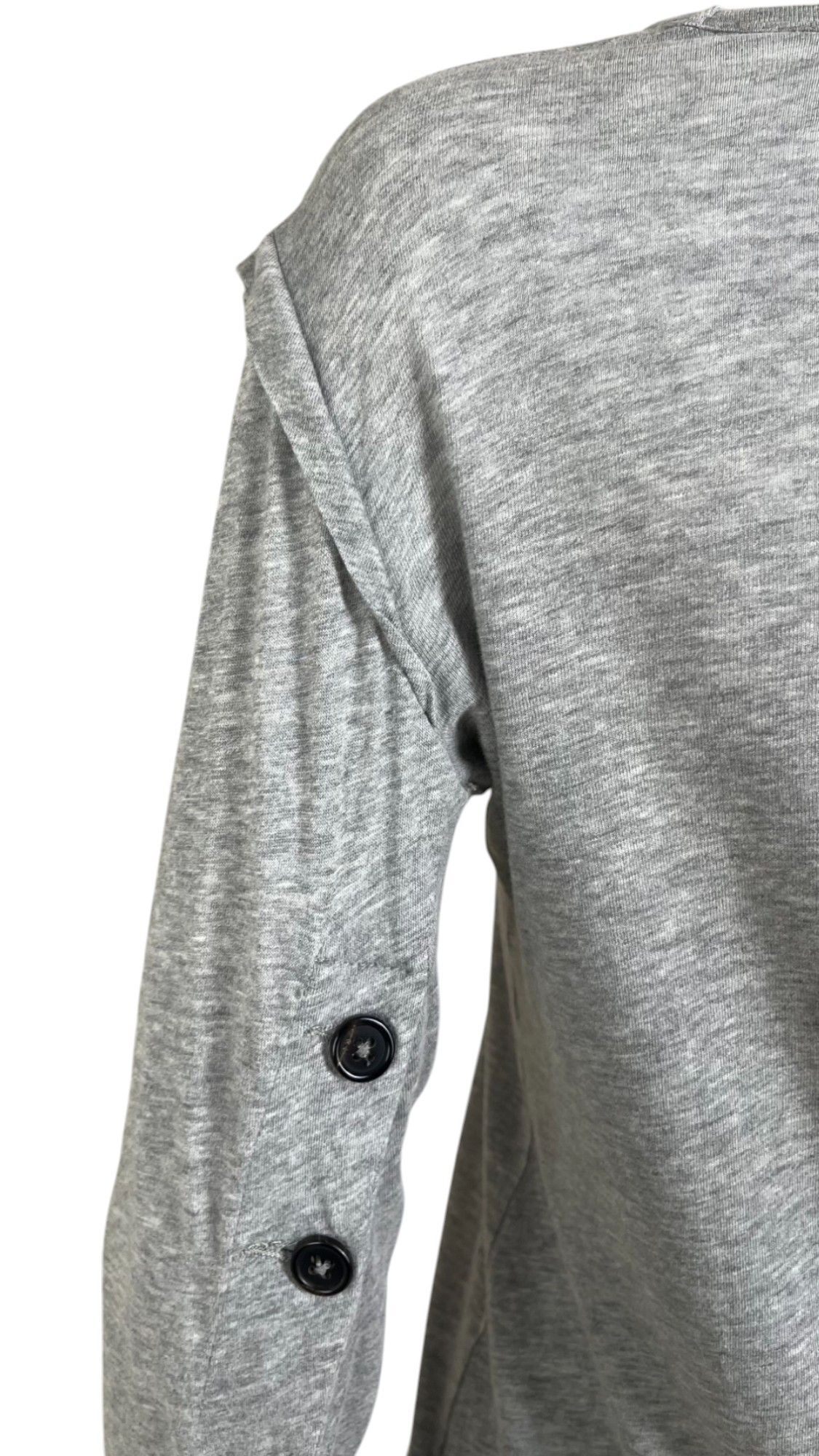 Ann Demeulemeester Buttoned Sleeves Grey Top Size S / US 4 / IT 40 - 5 Thumbnail