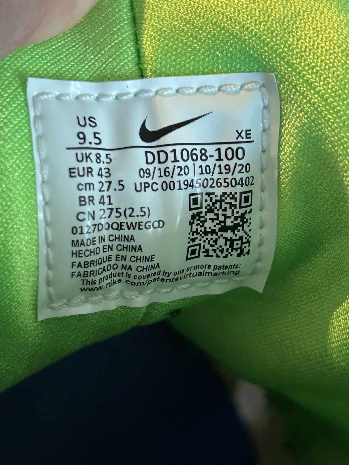 Nike Nike Air Huarache OG Scream Green Size US 9.5 / EU 42-43 - 6 Thumbnail