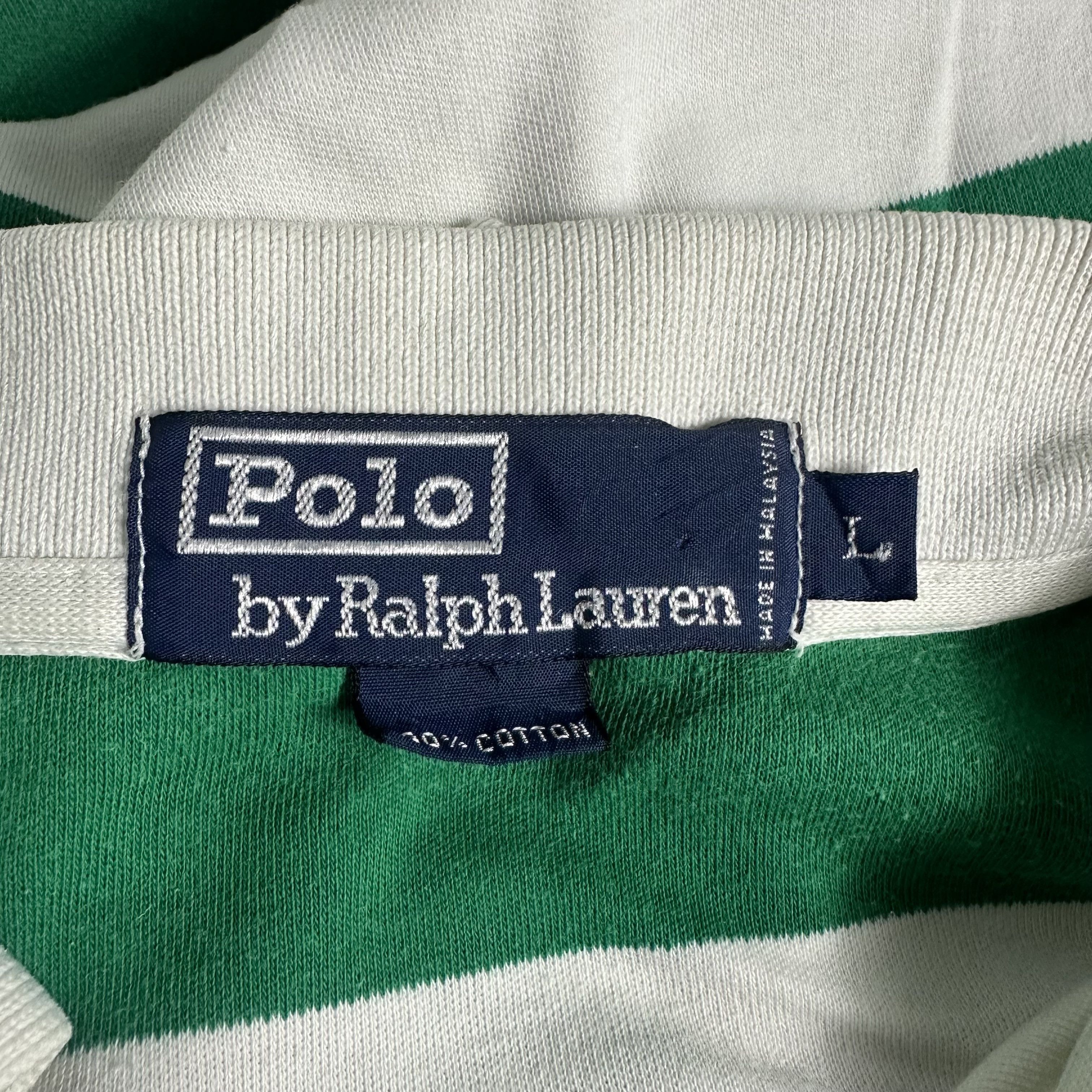 Polo Ralph Lauren 🔥RARE🔥Vintage Polo Ralph Lauren Stripe Polo Shirt Size US L / EU 52-54 / 3 - 6 Thumbnail