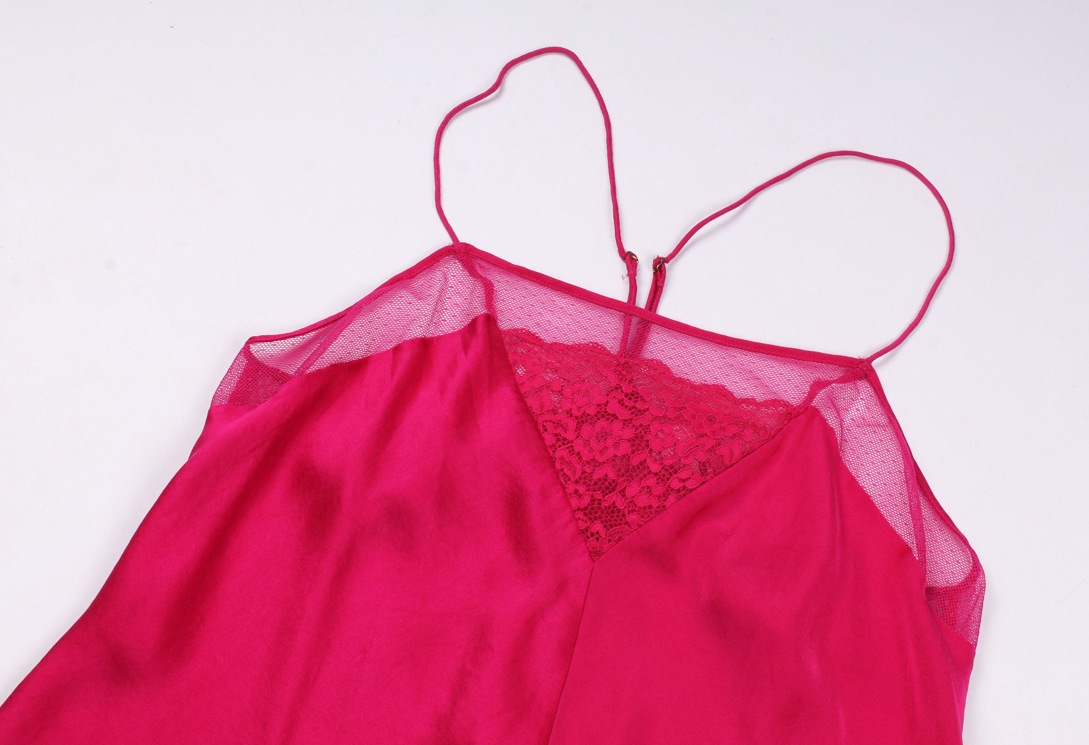 Victoria's Secret × Vintage Vintage Victoria's Secret Raspberry Silk Soft Cami Top Size S / US 4 / IT 40 - 5 Thumbnail