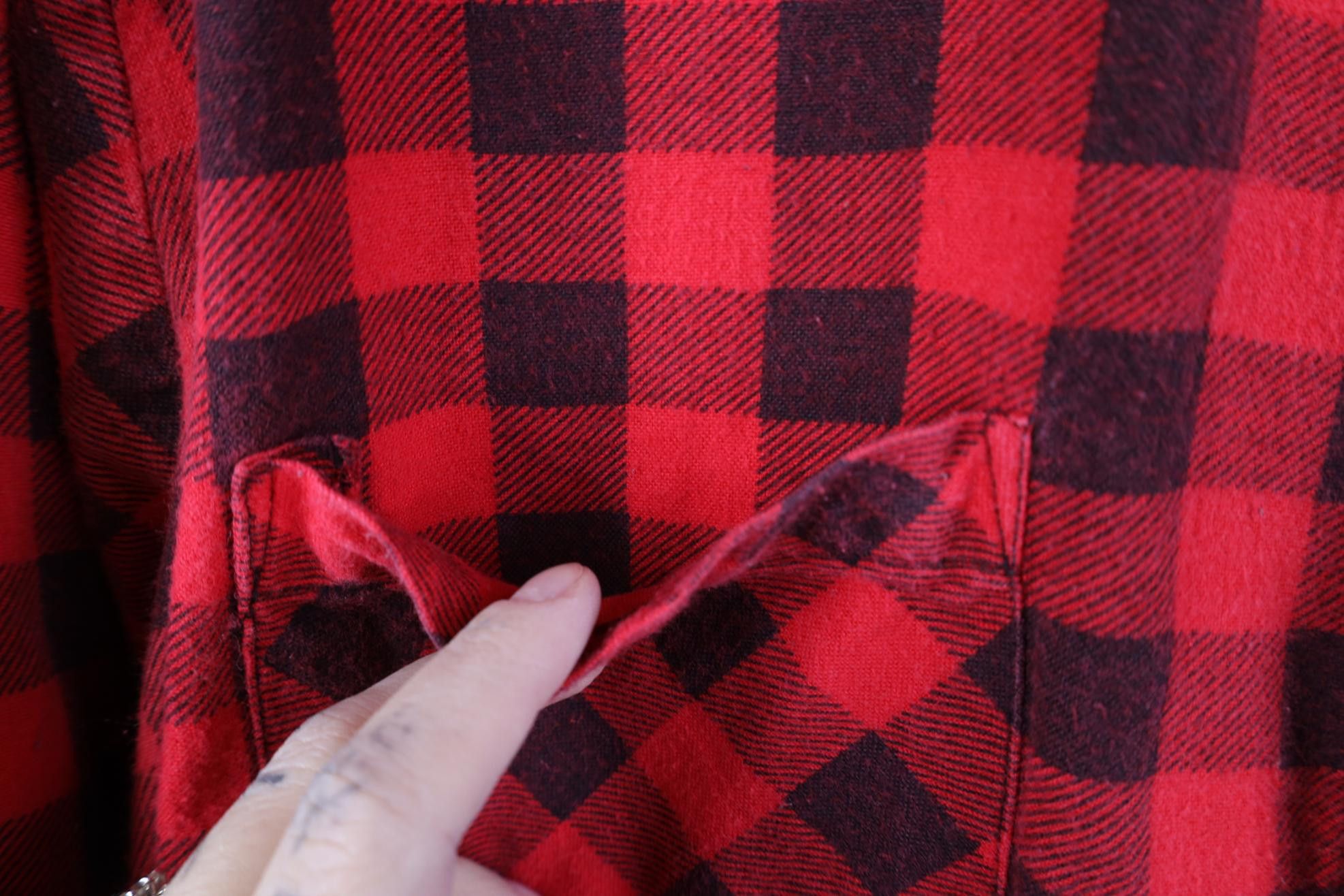Dickies Vintage 70s 80s Dickies Collared Button Shirt Buffalo Plaid Size US XL / EU 56 / 4 - 4 Thumbnail