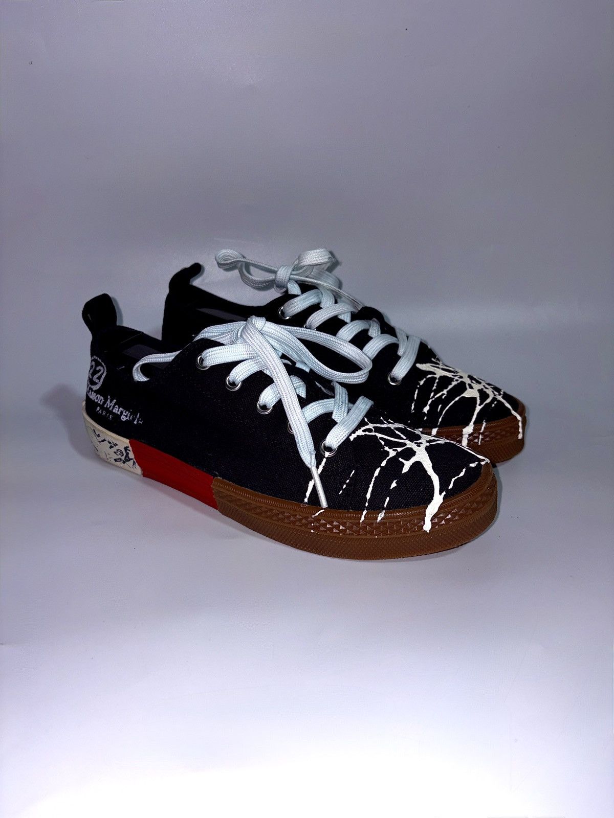 Maison Margiela M A I S O N M A R G I E L A paint splatted sneakers Size US 8 / IT 38 - 5 Thumbnail