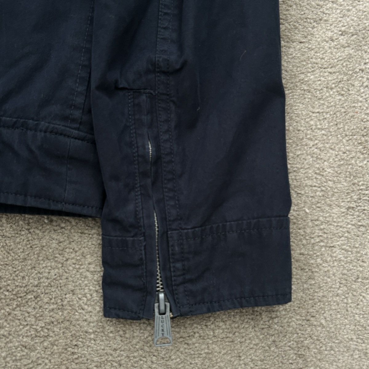 Lucky Brand Bonneville Racer Jacket Dark Navy Moto Biker Quilted Y2K Size US L / EU 52-54 / 3 - 9 Thumbnail