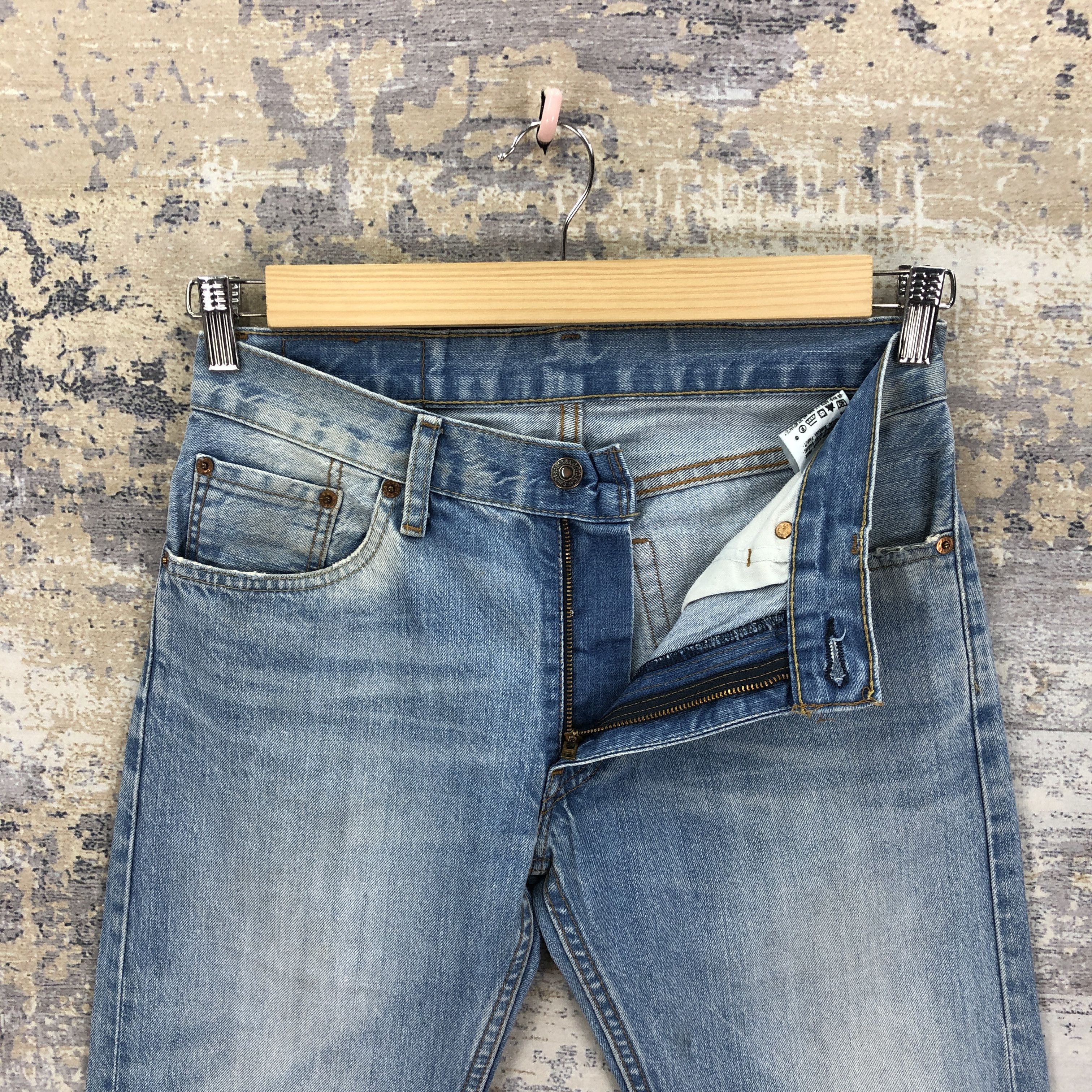 Levi's Vintage Y2K Levis 505 Light Wash Jeans Levis Faded Denim Size 28" / US 6 / IT 42 - 6 Thumbnail