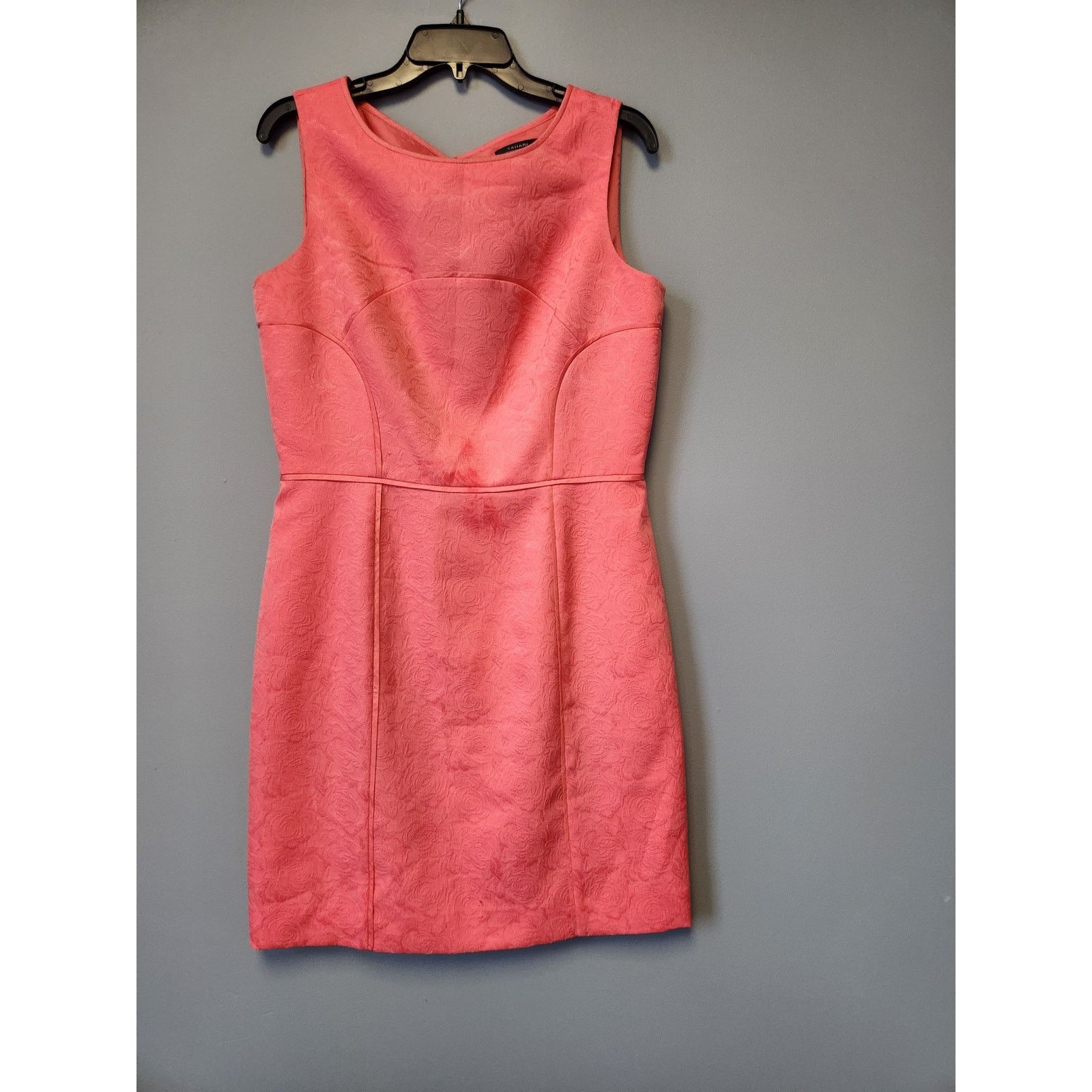 Elie Tahari NWOT Tahari Arthur S Levine Coral Dress Pink Floral 10P Size L / US 10 / IT 46 - 1 Thumbnail