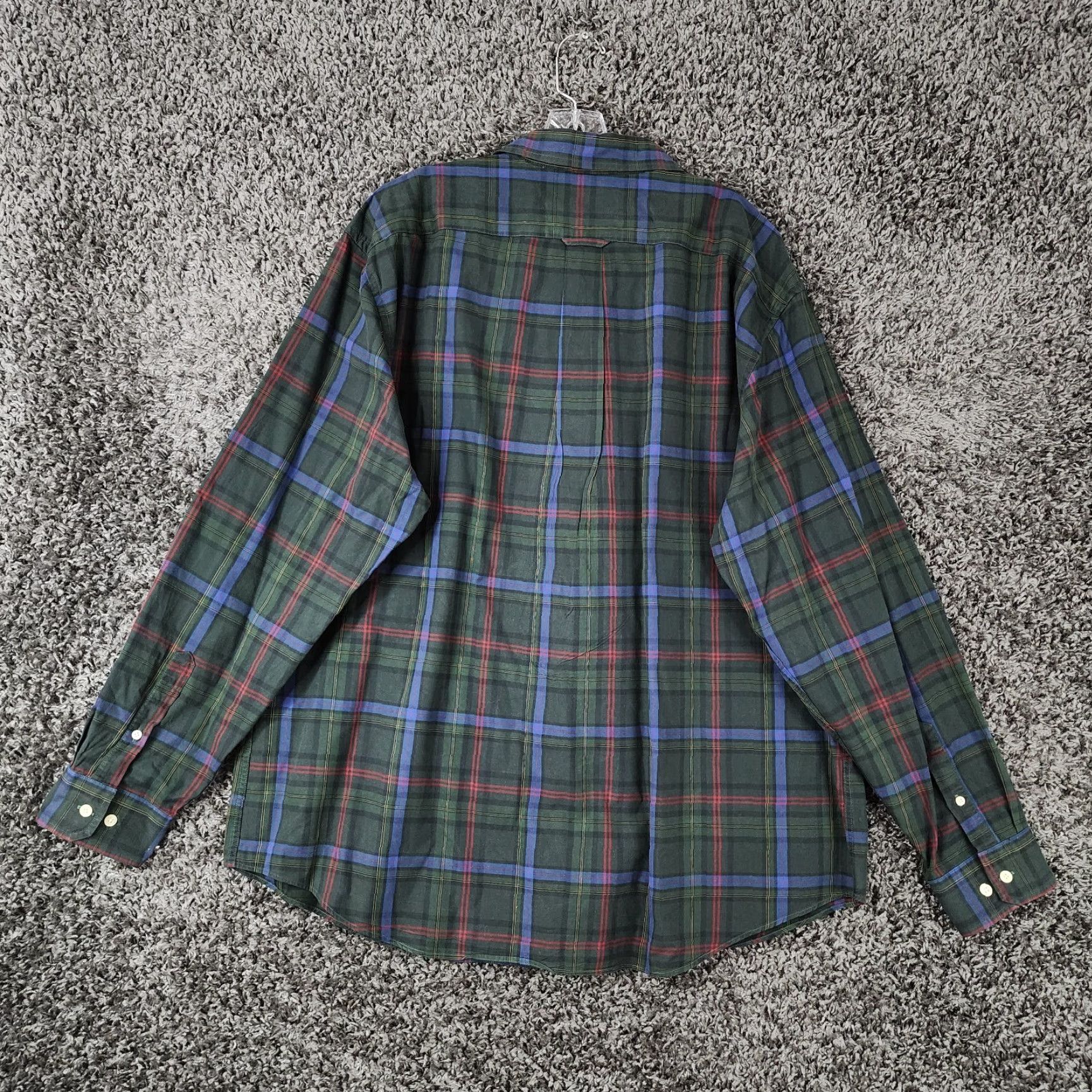 Nautica Nautica Voyage Green Plaid Long Sleeve Button-Up 2XL Mens Button-Down Collar Shirt Size US XXL / EU 58 / 5 - 5 Thumbnail