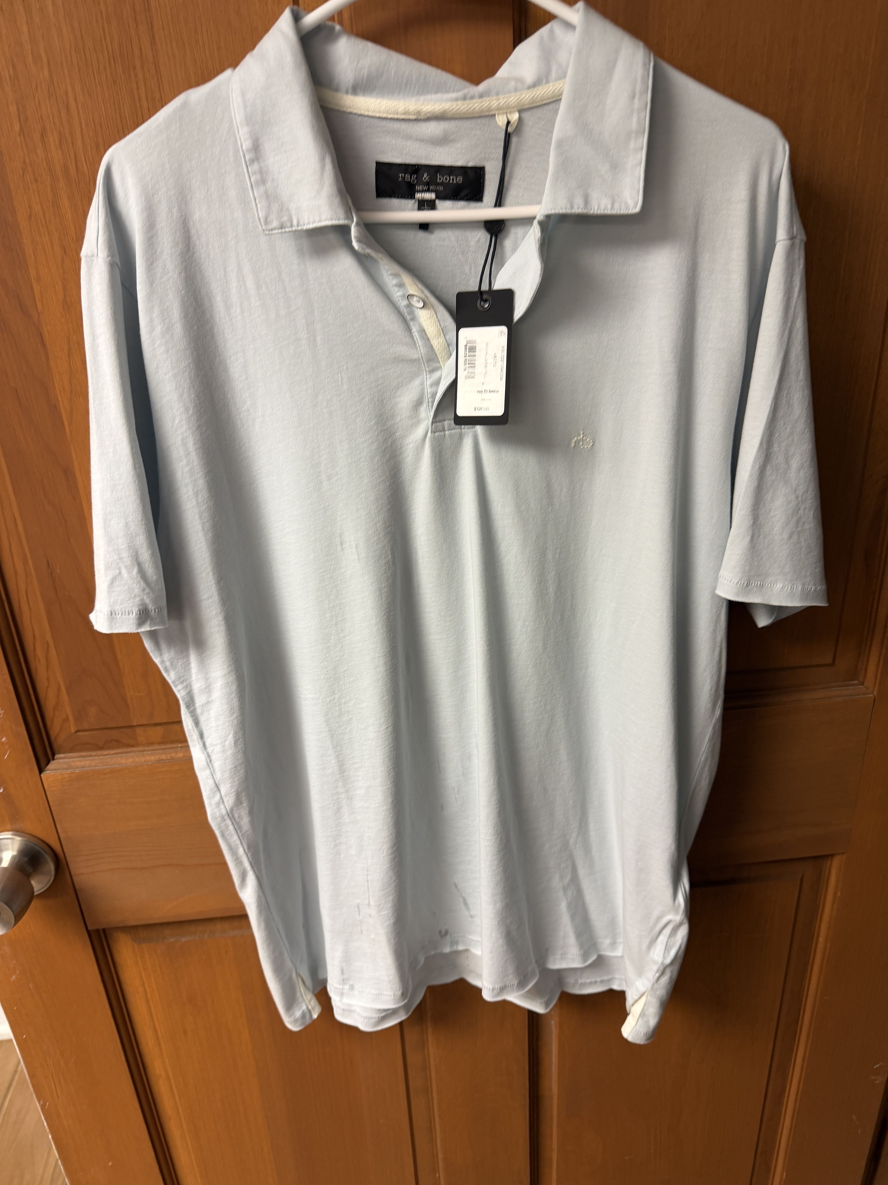 Rag & Bone rag & bone Men's Principal Jersey Organic Cotton Polo Size US L / EU 52-54 / 3 - 1 Thumbnail