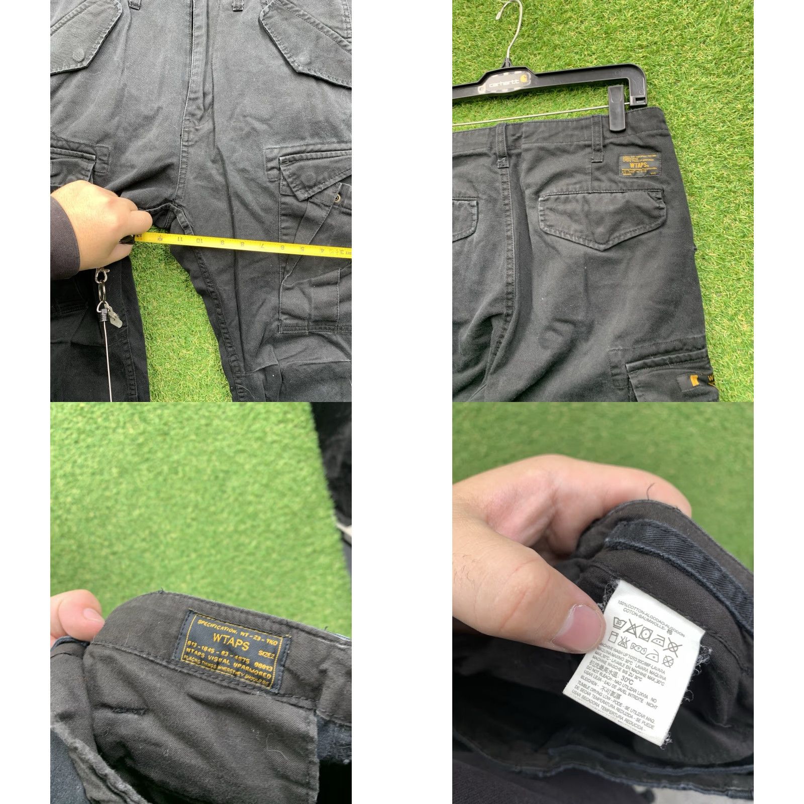 Wtaps WTAPS Cargo Pants Mens 32 Black Size 2 Tapered Joggers Grunge 2200568955073 Size US 32 / EU 48 - 8 Thumbnail