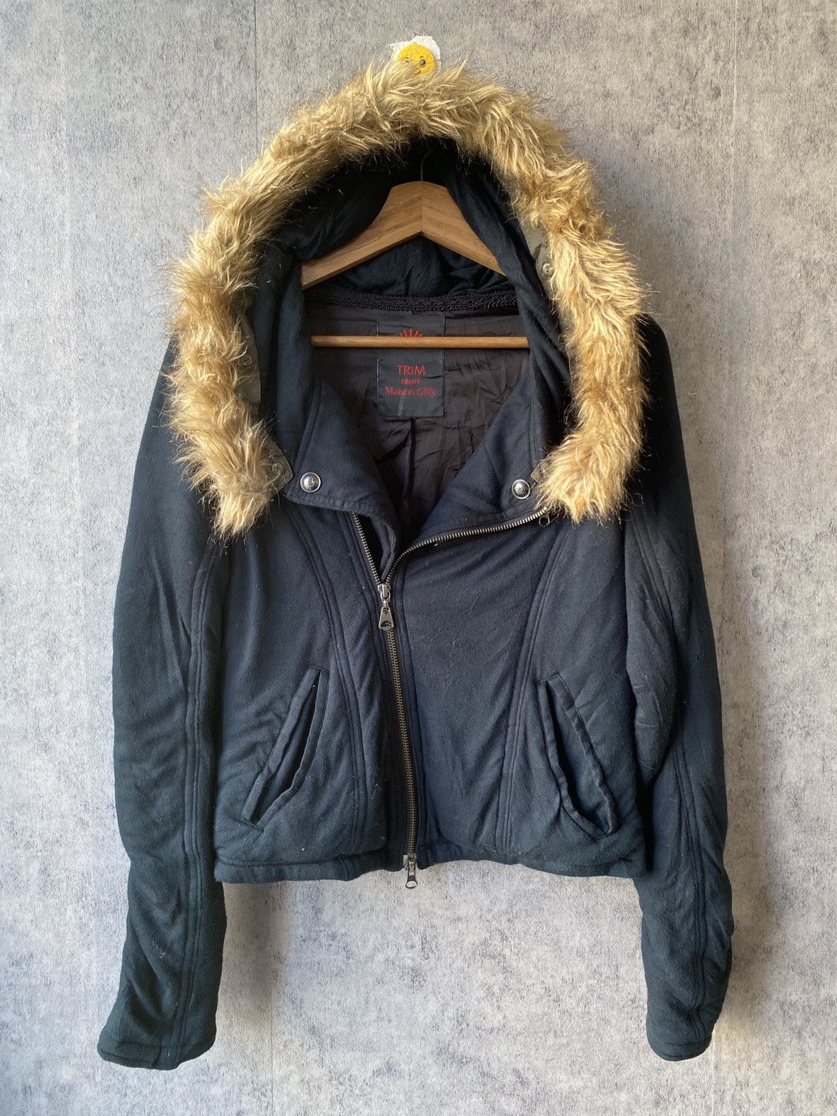 Japanese Brand Maison Gilfy Dark Green Fur Hoodie Zipper Jacket Size US S / EU 44-46 / 1 - 5 Thumbnail