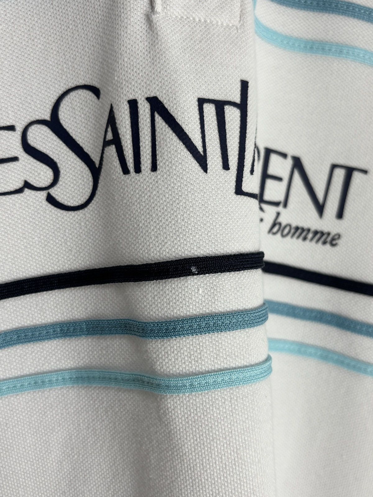 Yves Saint Laurent Yves Saint Laurent Vintage Big Logo YSL Polo Shirt Size US L / EU 52-54 / 3 - 4 Thumbnail