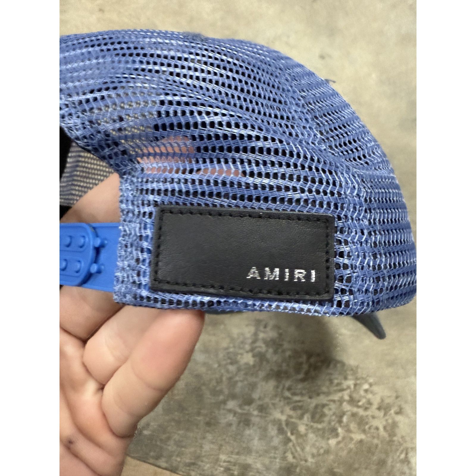 Amiri Amiri Trucker MA Logo Baby Blue Used OS Size ONE SIZE - 3 Thumbnail