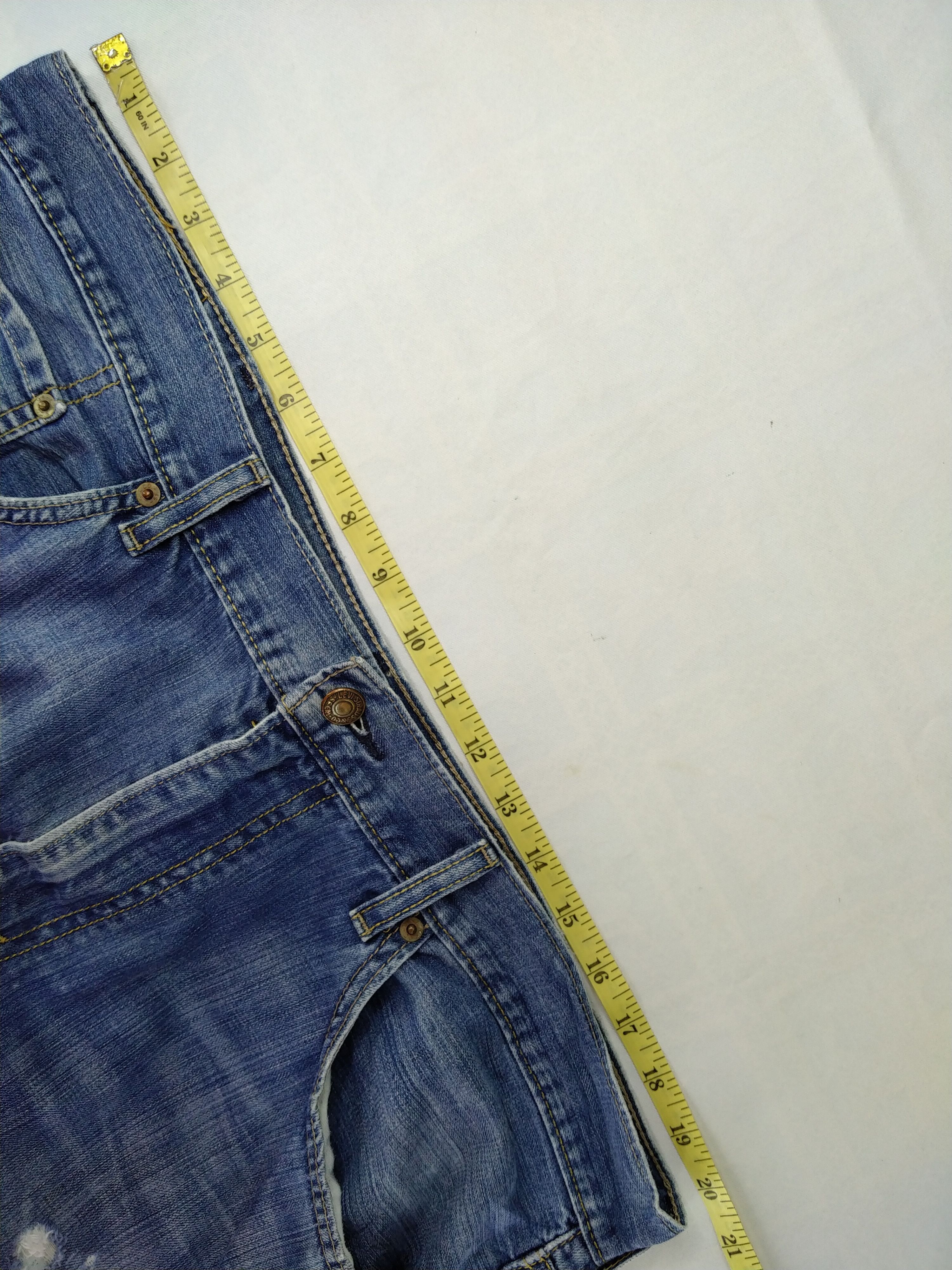 Levi's Vintage Clothing Blue Distressed Vintage Levi's 559 Denim 40x33.5 -JN445 Size US 40 / EU 56 - 5 Thumbnail